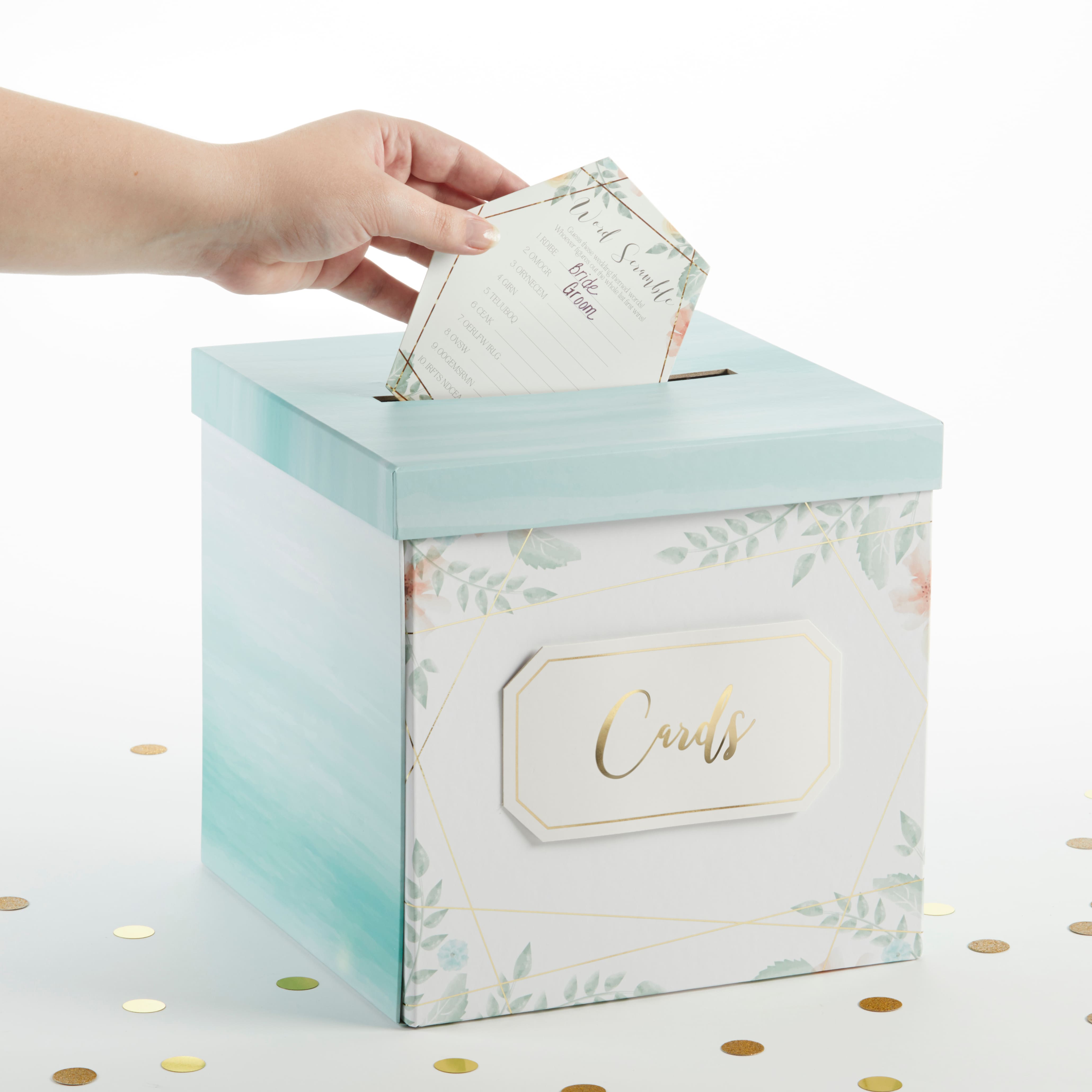 Kate Aspen&#xAE; Geometric Floral Card Box