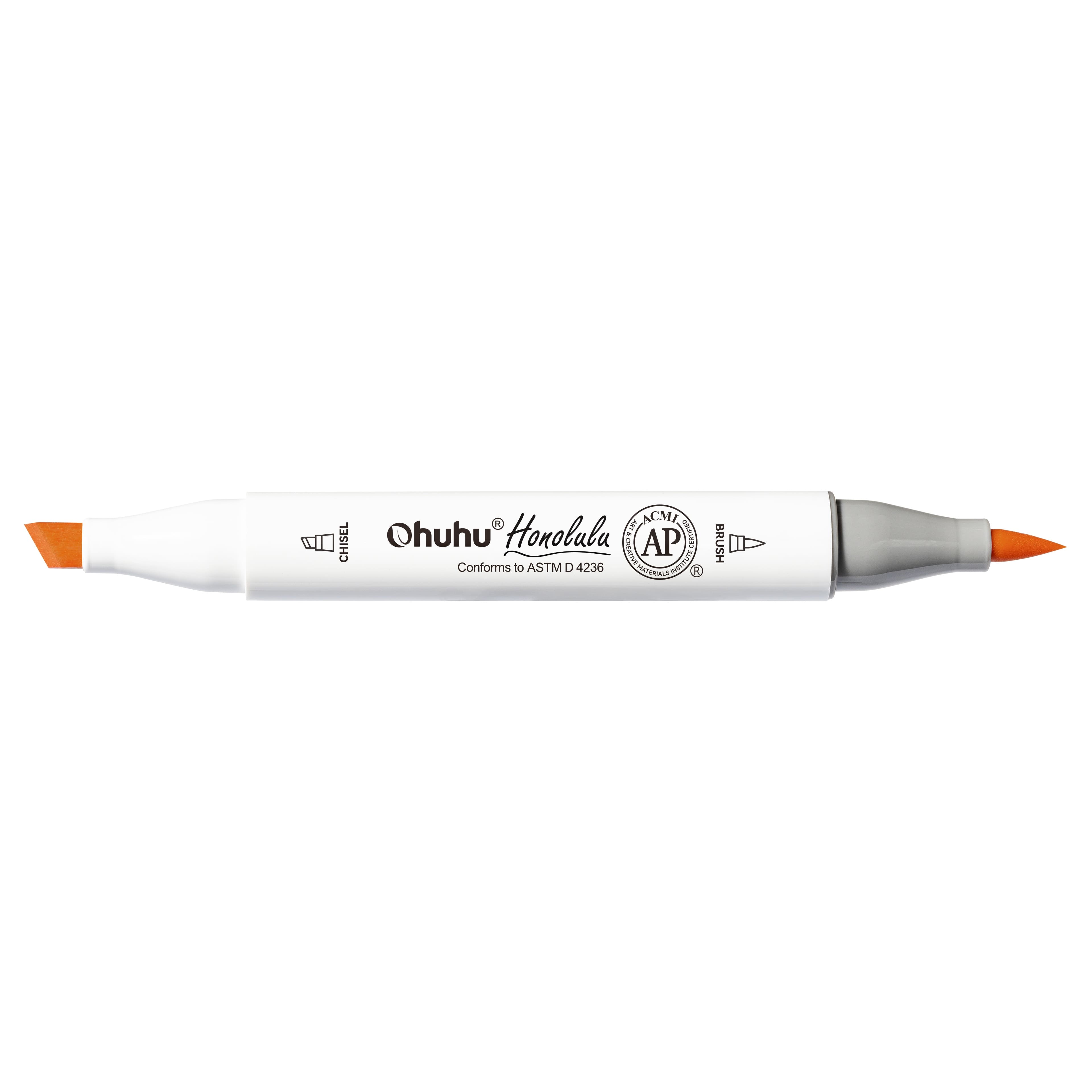Ohuhu&#xAE; Honolulu Brush &#x26; Chisel Dual Tip Marker