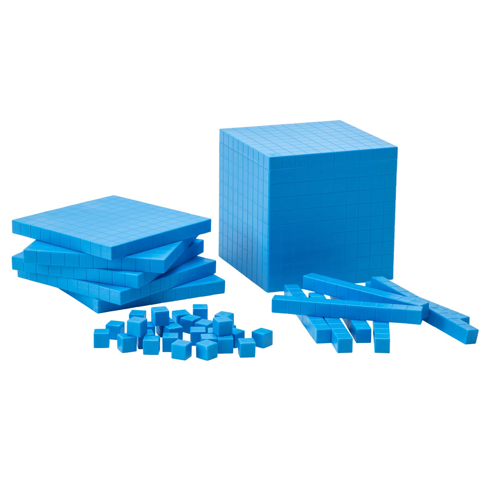 Didax® Base Ten Blocks Small-Group Set, 161 Pieces
