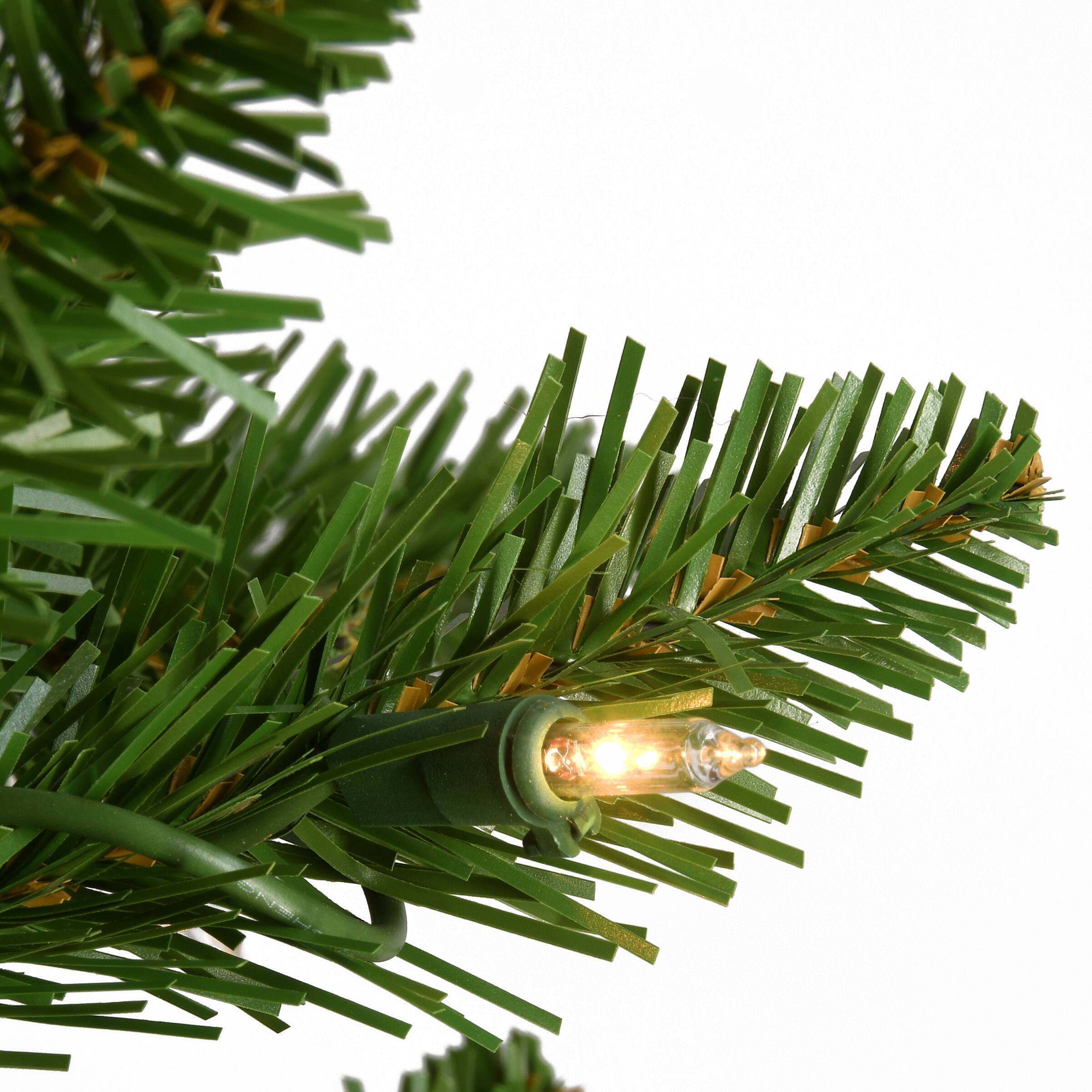 7.5ft. Pre-Lit Peyton Spruce Artificial Christmas Tree, Clear Lights