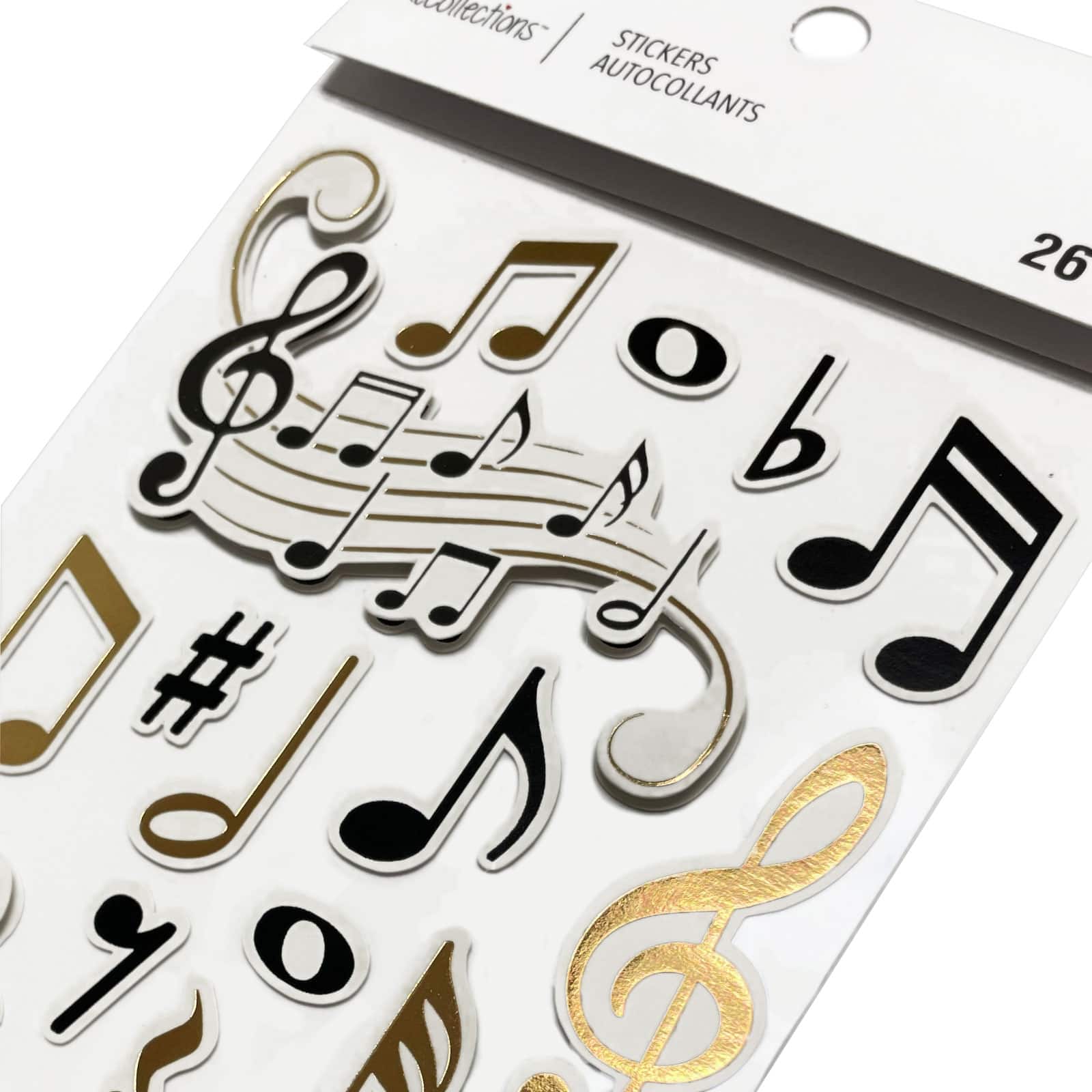 12 Pack: Music Dimensional Stickers by Recollections™