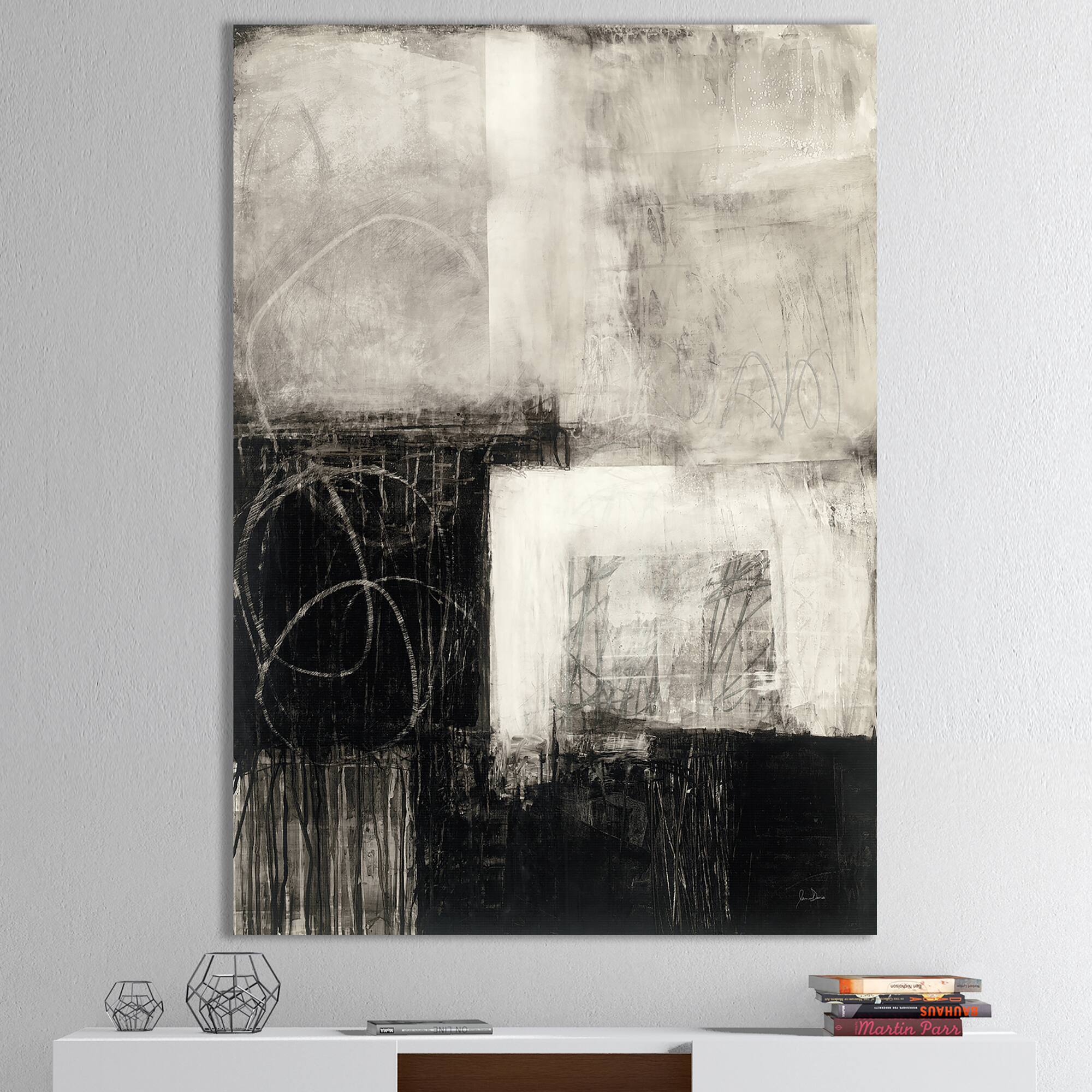 Designart - A Geometric Day II - Mid-Century Modern Canvas Artwork