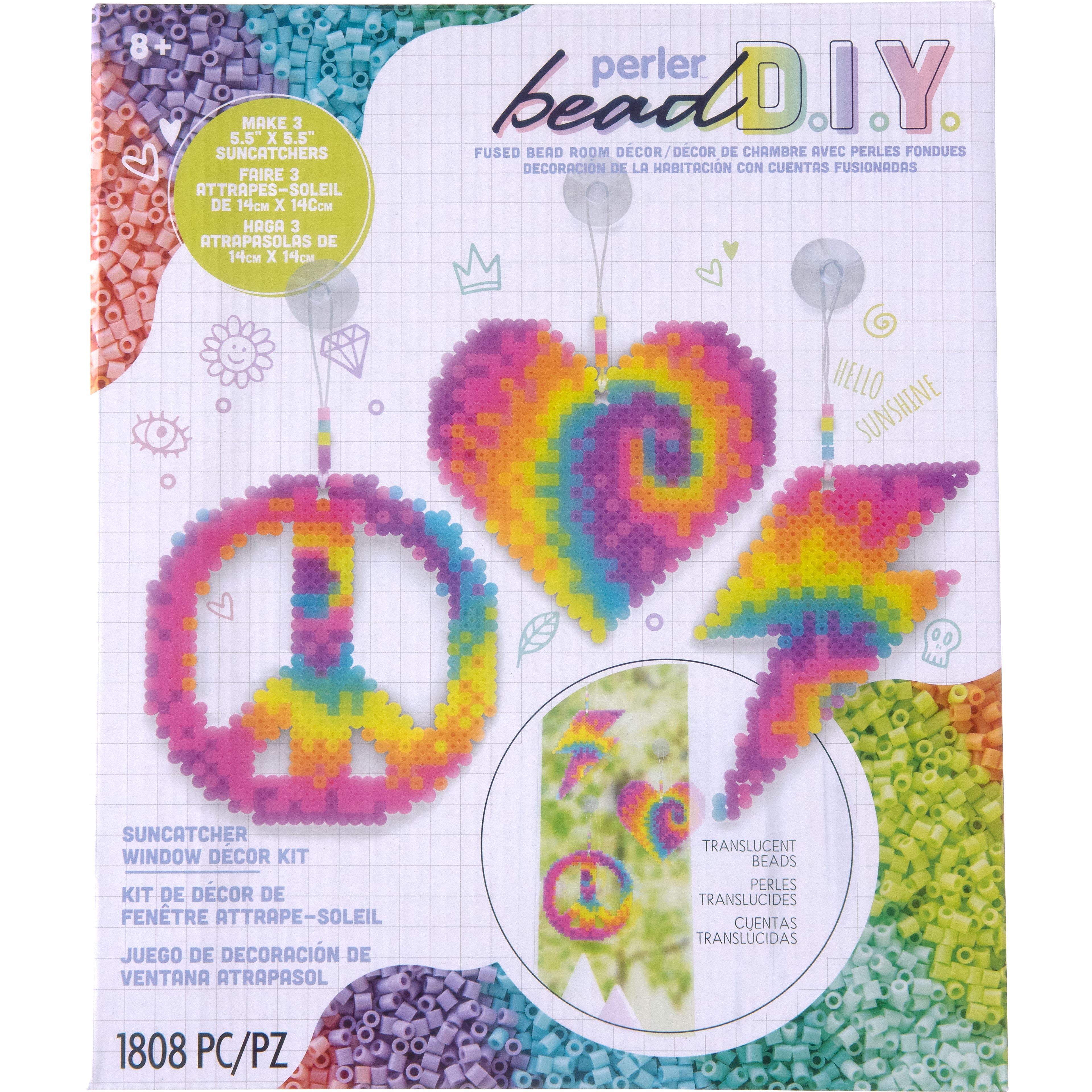 Perler&#xAE; Bead DIY Suncatcher Window D&#xE9;cor Kit