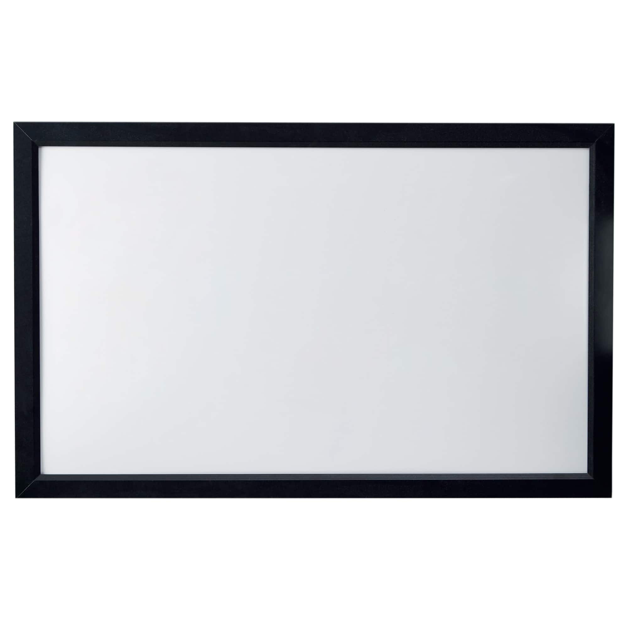 22&#x22; x 35&#x22; Black Framed Magnetic Dry Erase Board by B2C&#xAE;