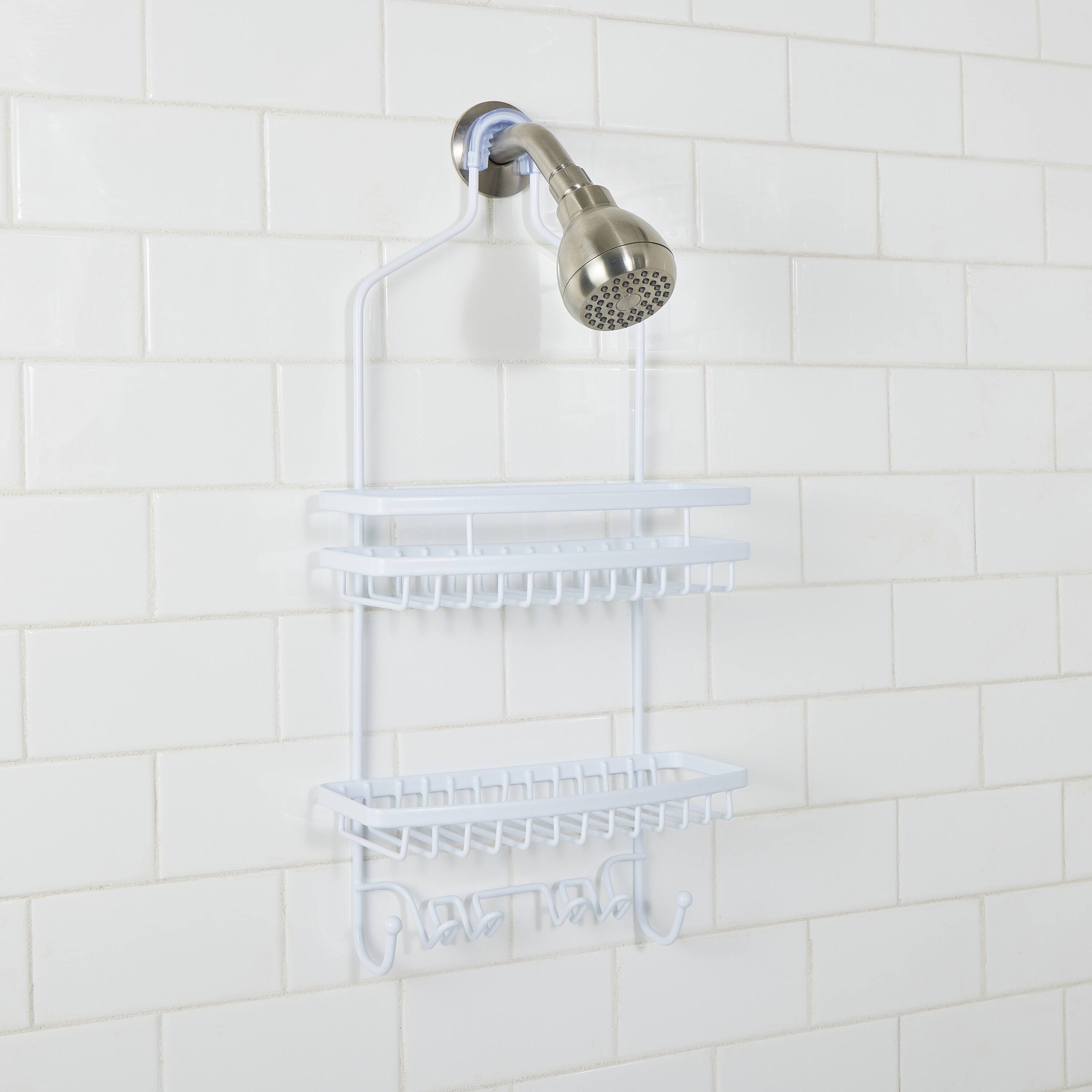 Bath Bliss White Venice Shower Caddy