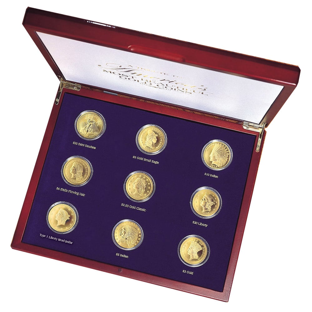 Tribute to Americas Most Beautiful Gold Coins Set