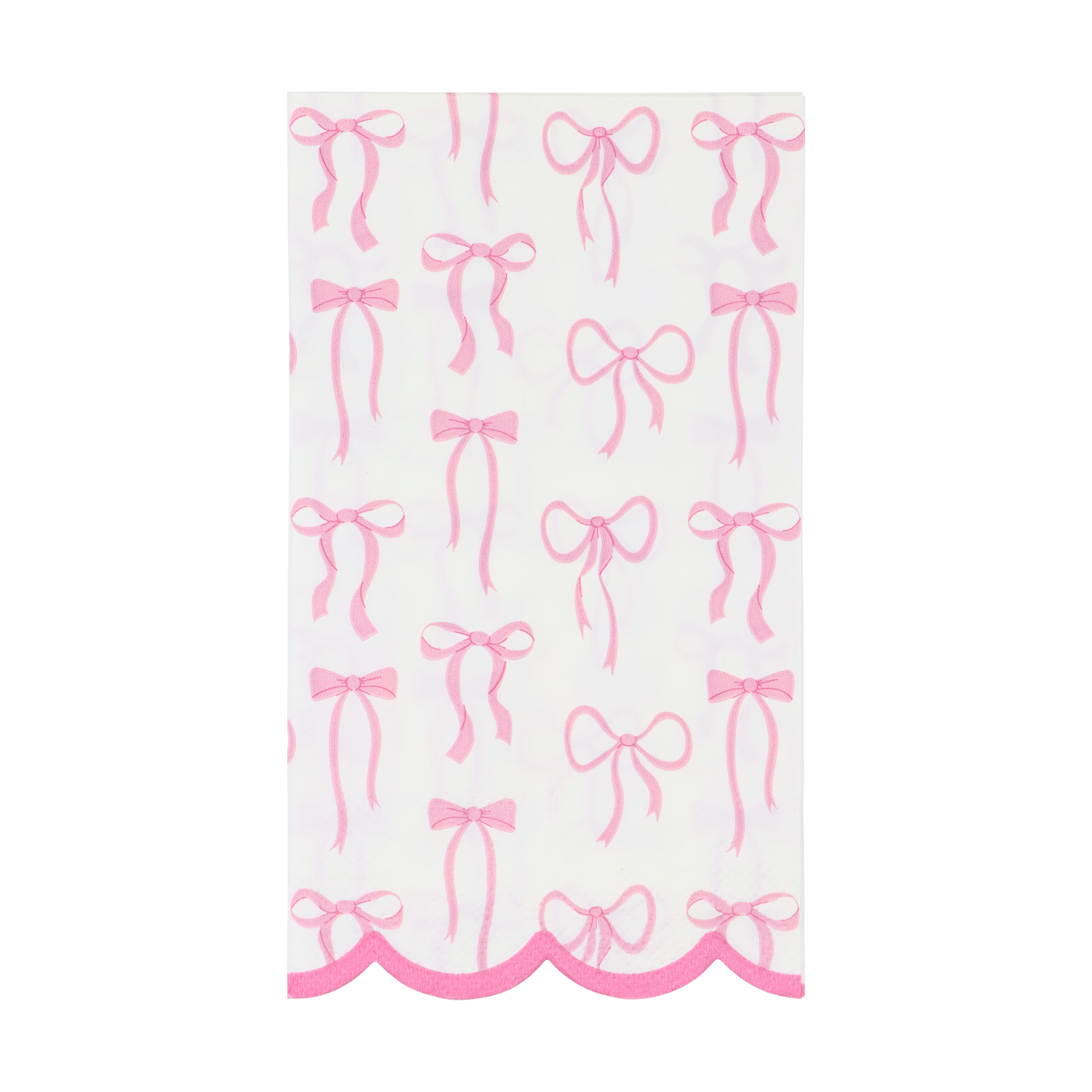 12 Packs: 20 ct. (240 total) Pink Bows Guest Napkins by Celebrate It™