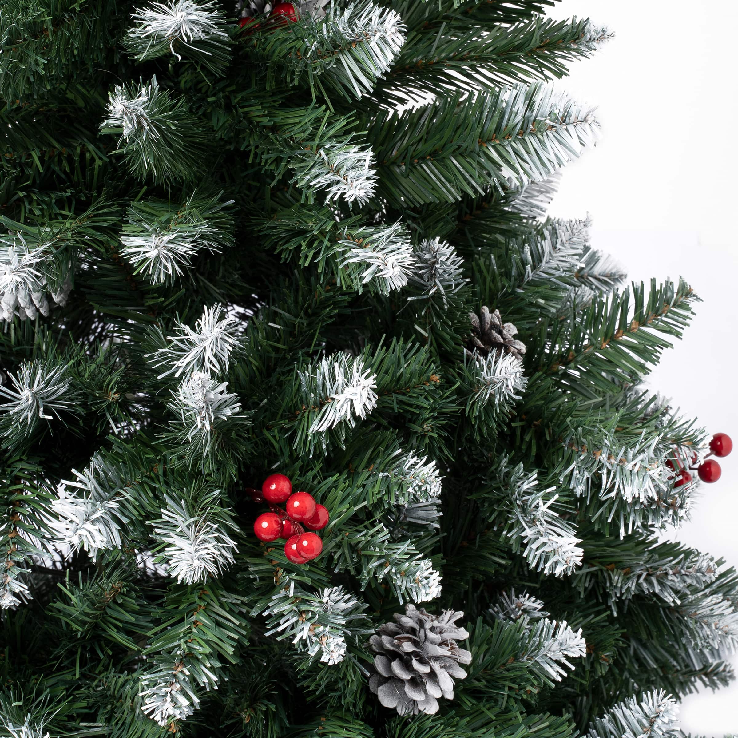 7.5ft. Unlit Cullen Fir Artificial Christmas Tree with Berries and Pinecones