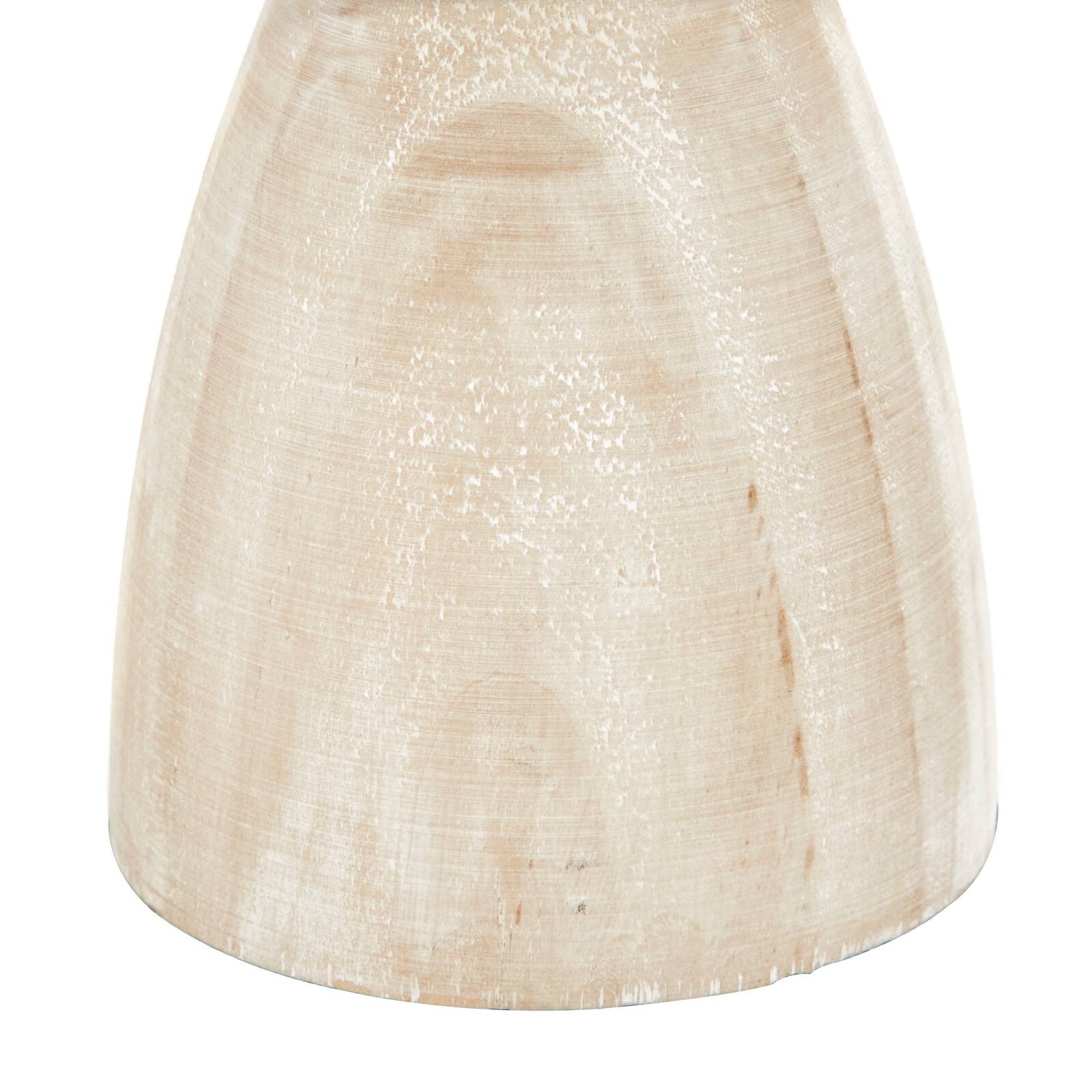 Brown Wood Natural Candle Holder Set