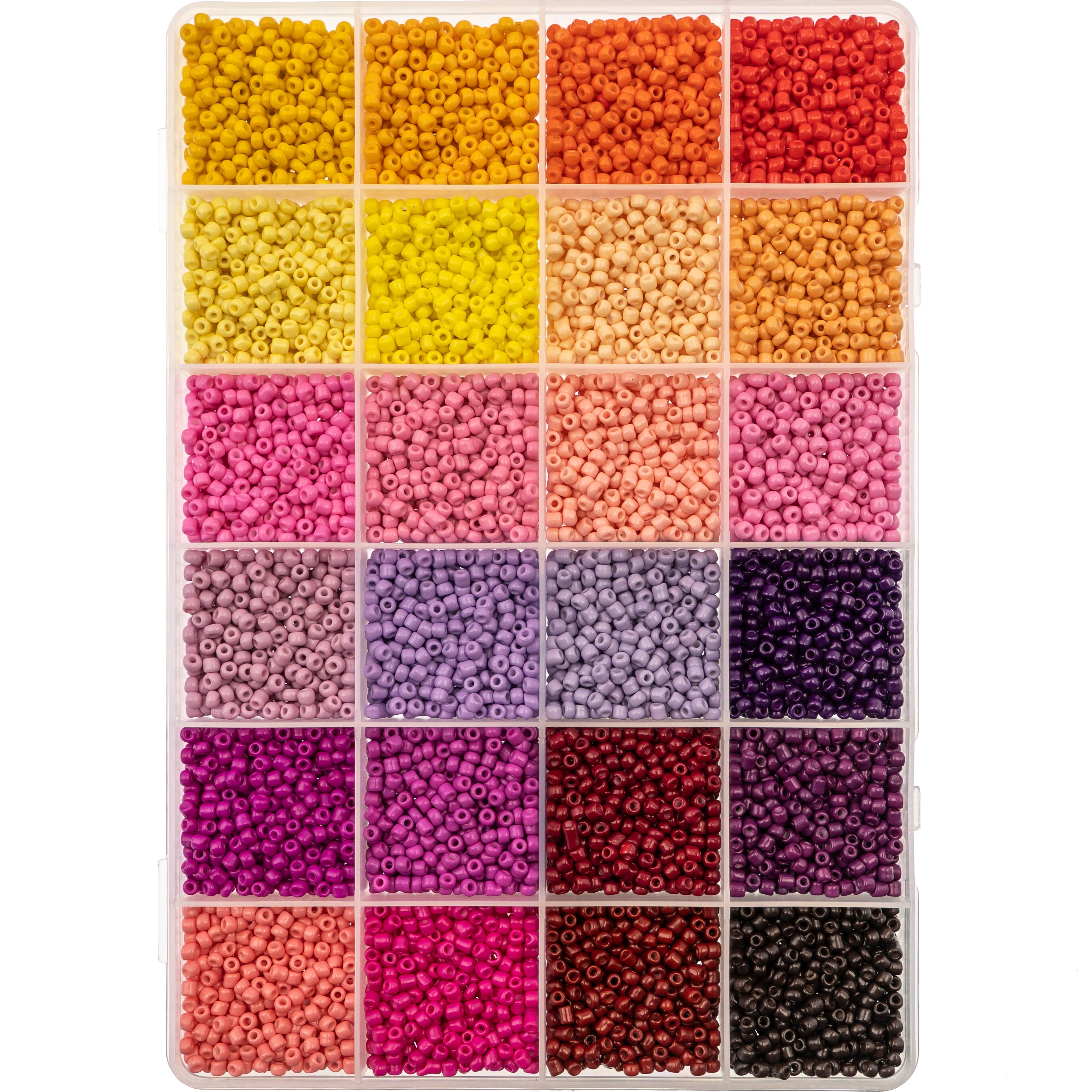 8/0 Bright Glass Seed Beads, 10.5oz. by Bead Landing™