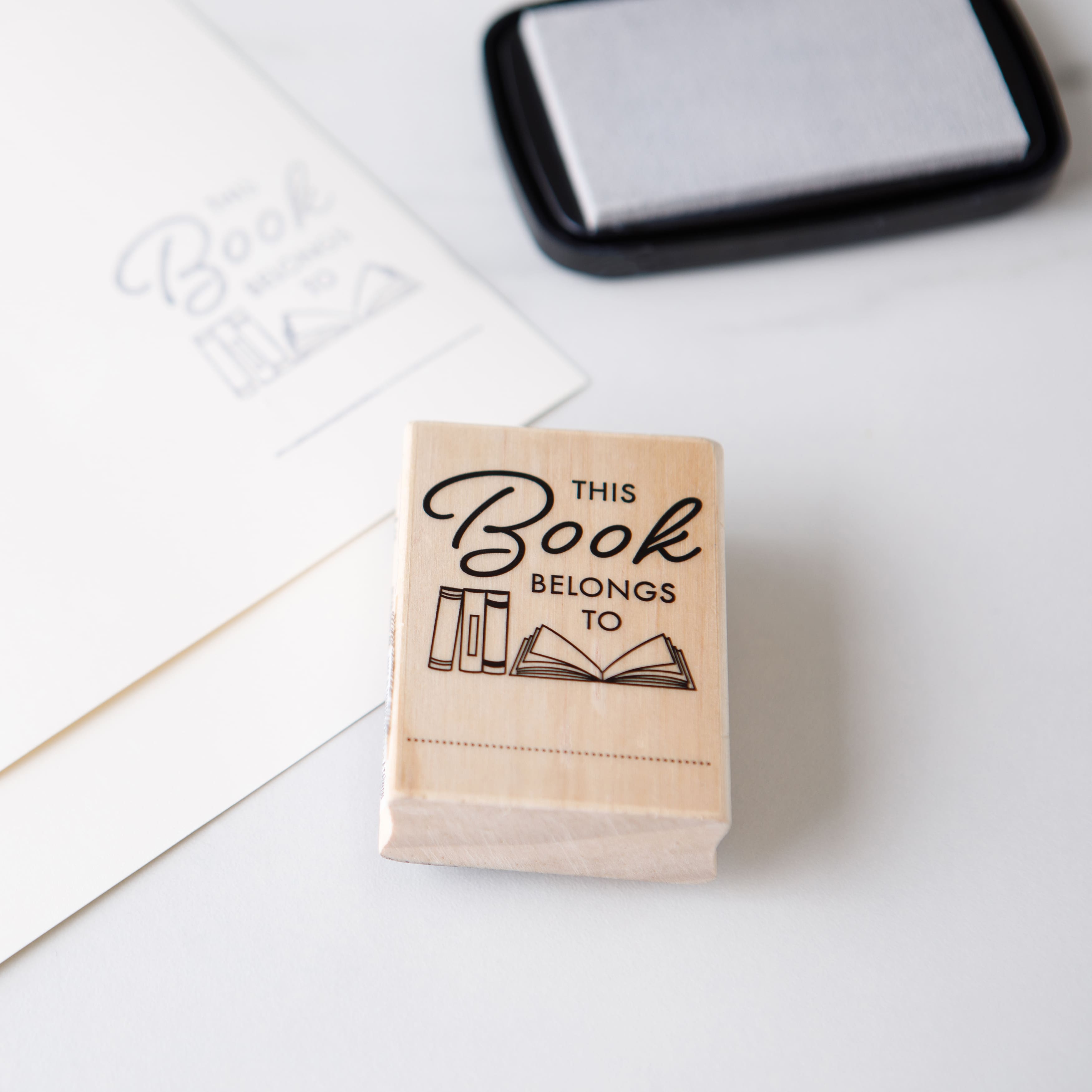 6 Pack: This Book Belongs To Wood Stamp by Recollections&#xAE;