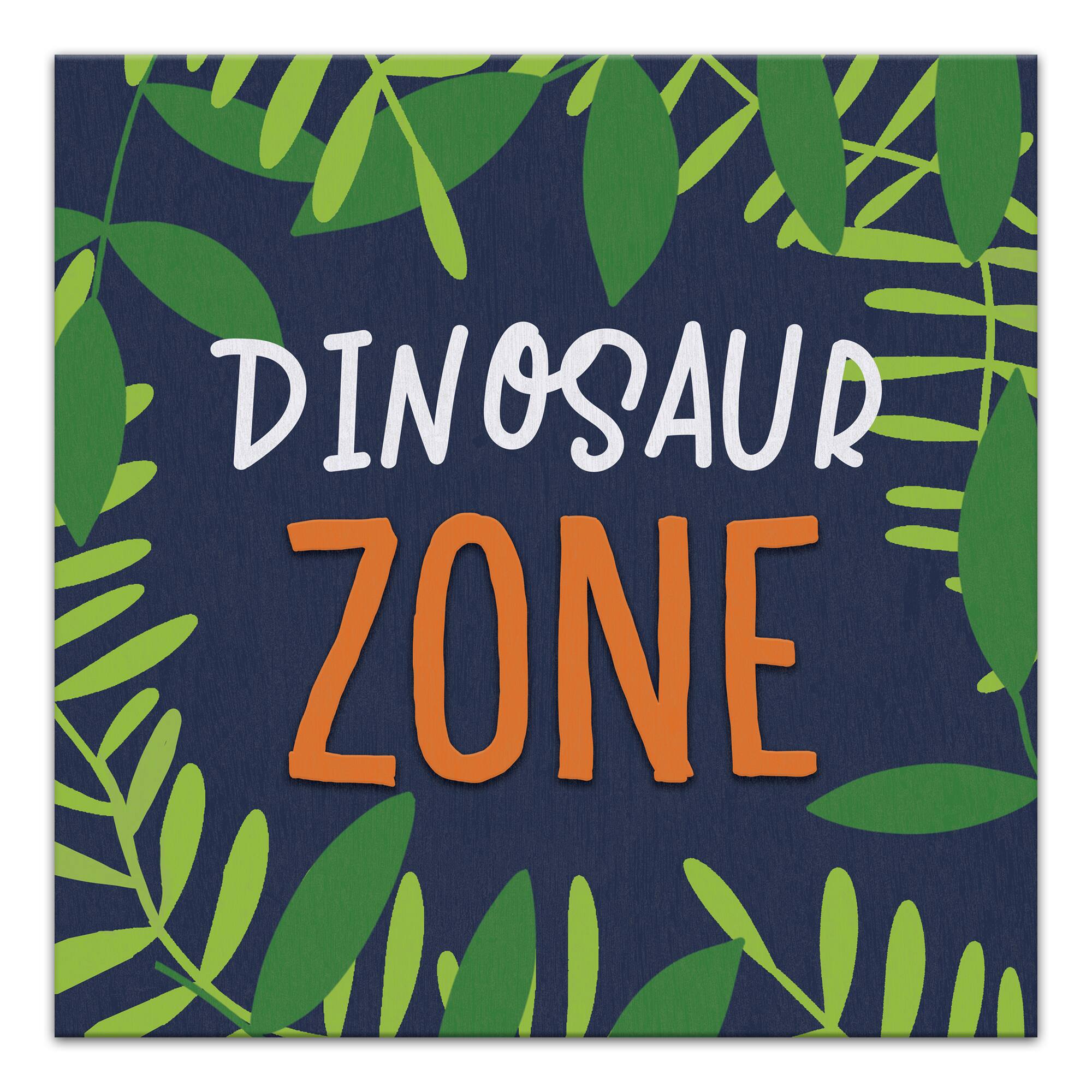 Dinosaur Zone 16&#x22; x 16&#x22; Canvas Wall Art