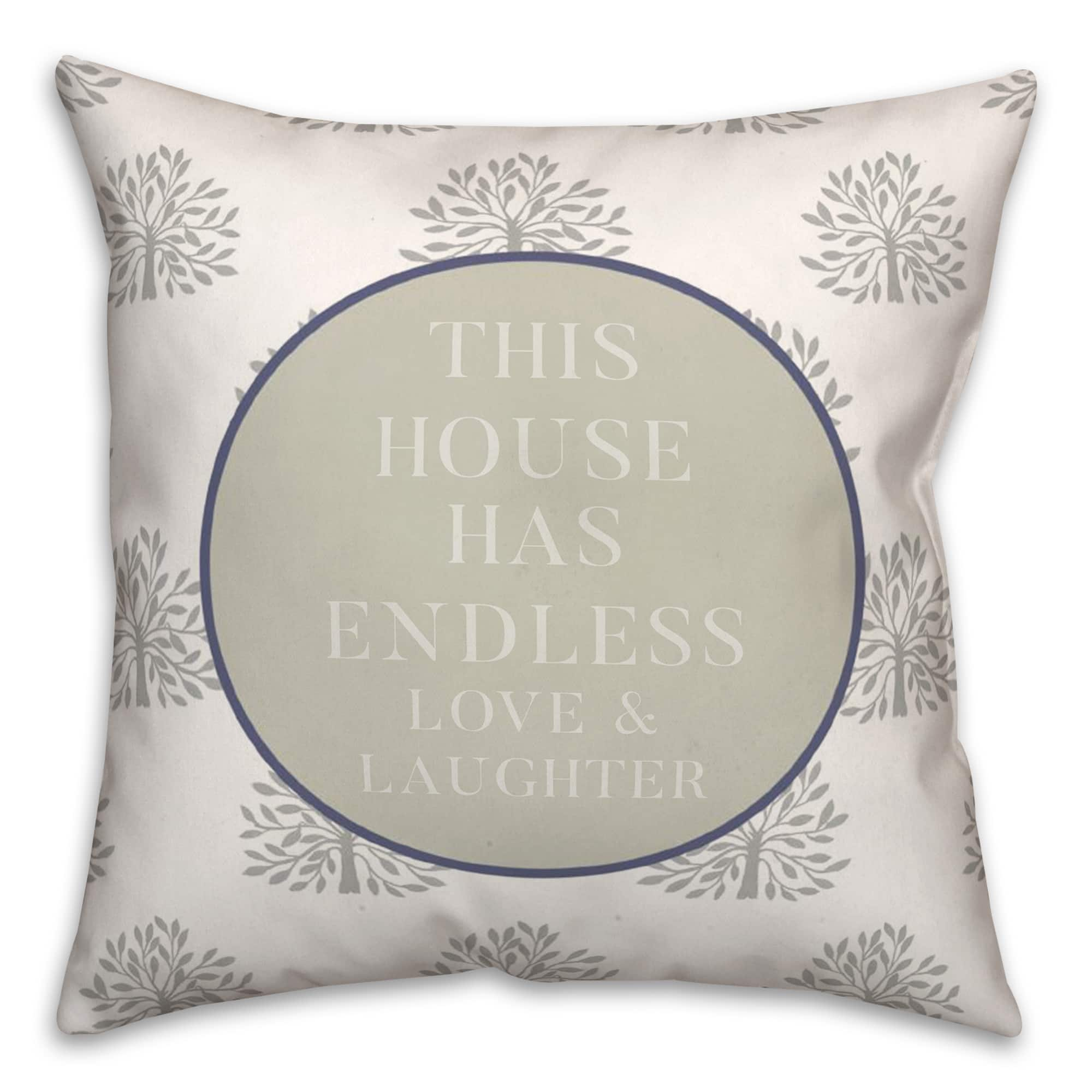 Endless Love and Laughter 18" x 18" Throw Pillow