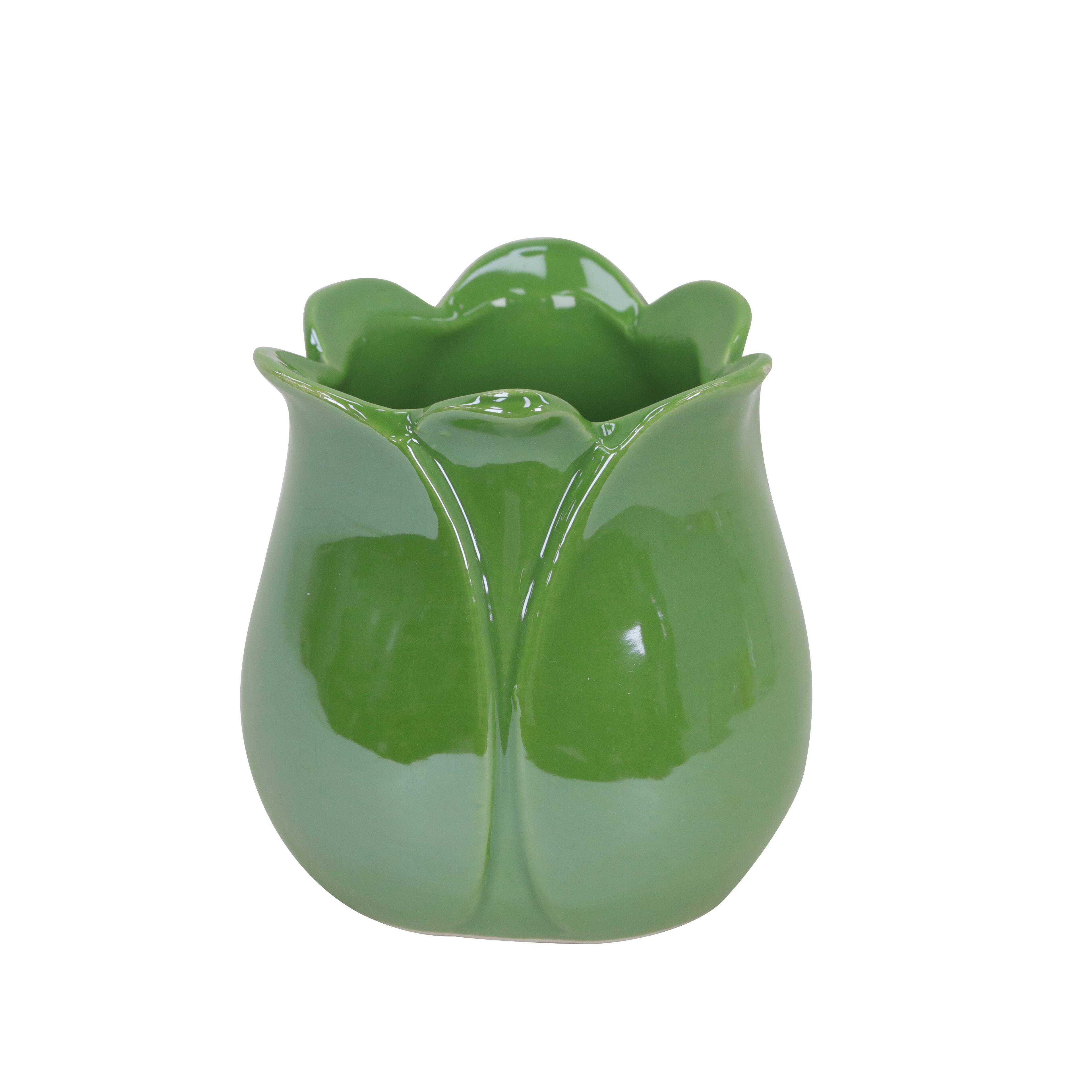 Assorted 4&#x22; Ceramic Tulip Planter by Ashland&#xAE;, 1pc.