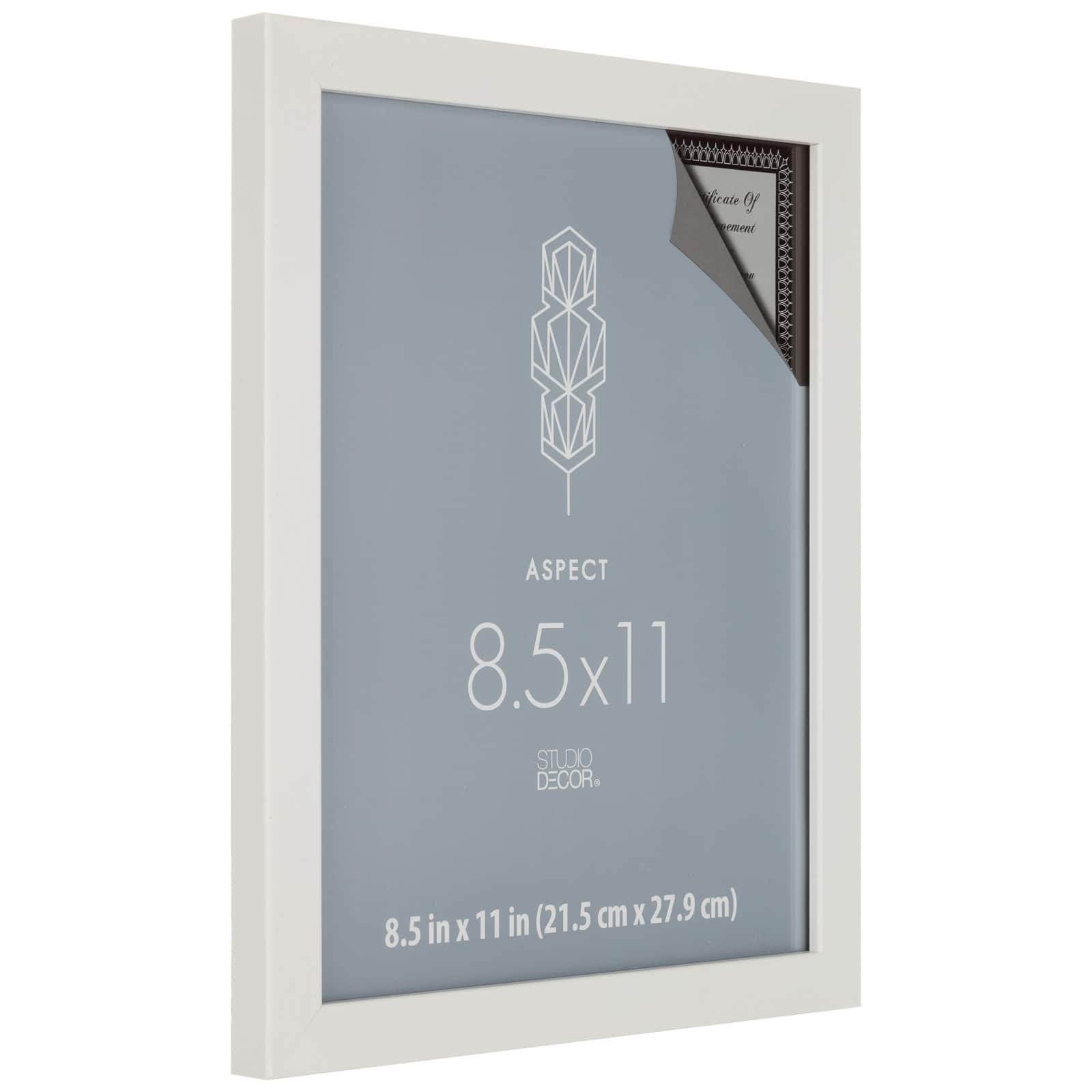 12 Pack: White Narrow 8.5" x 11" Frame, Aspect by Studio Décor®