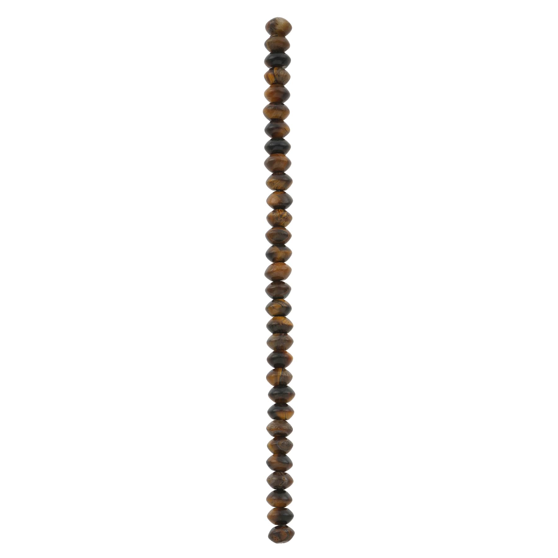 12 Pack: Yellow Tiger&#x27;s Eye Bicone Beads, 8mm by Bead Landing&#x2122;