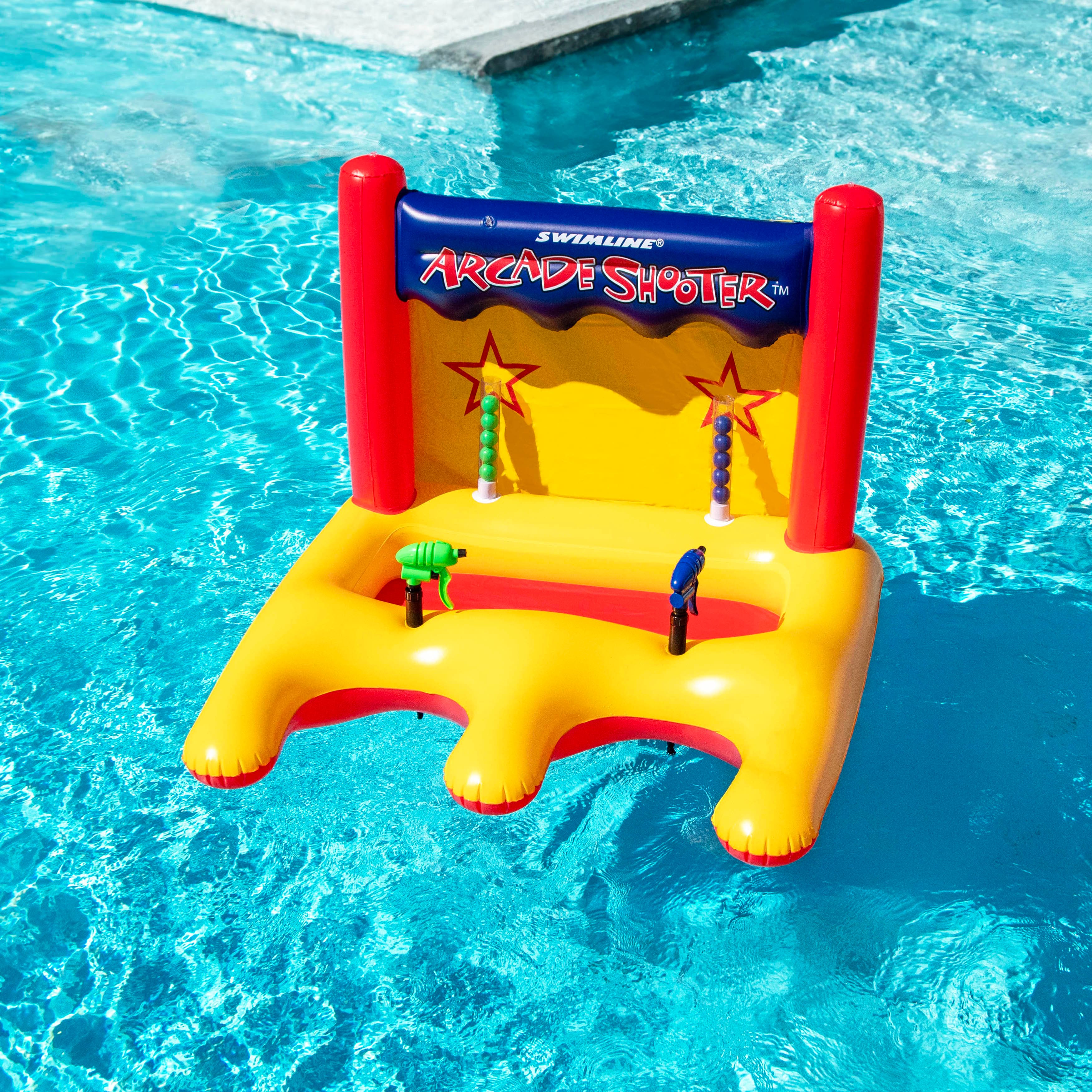 Swimline 45&#x22; Inflatable Arcade Shooter Target Swimming Pool Game