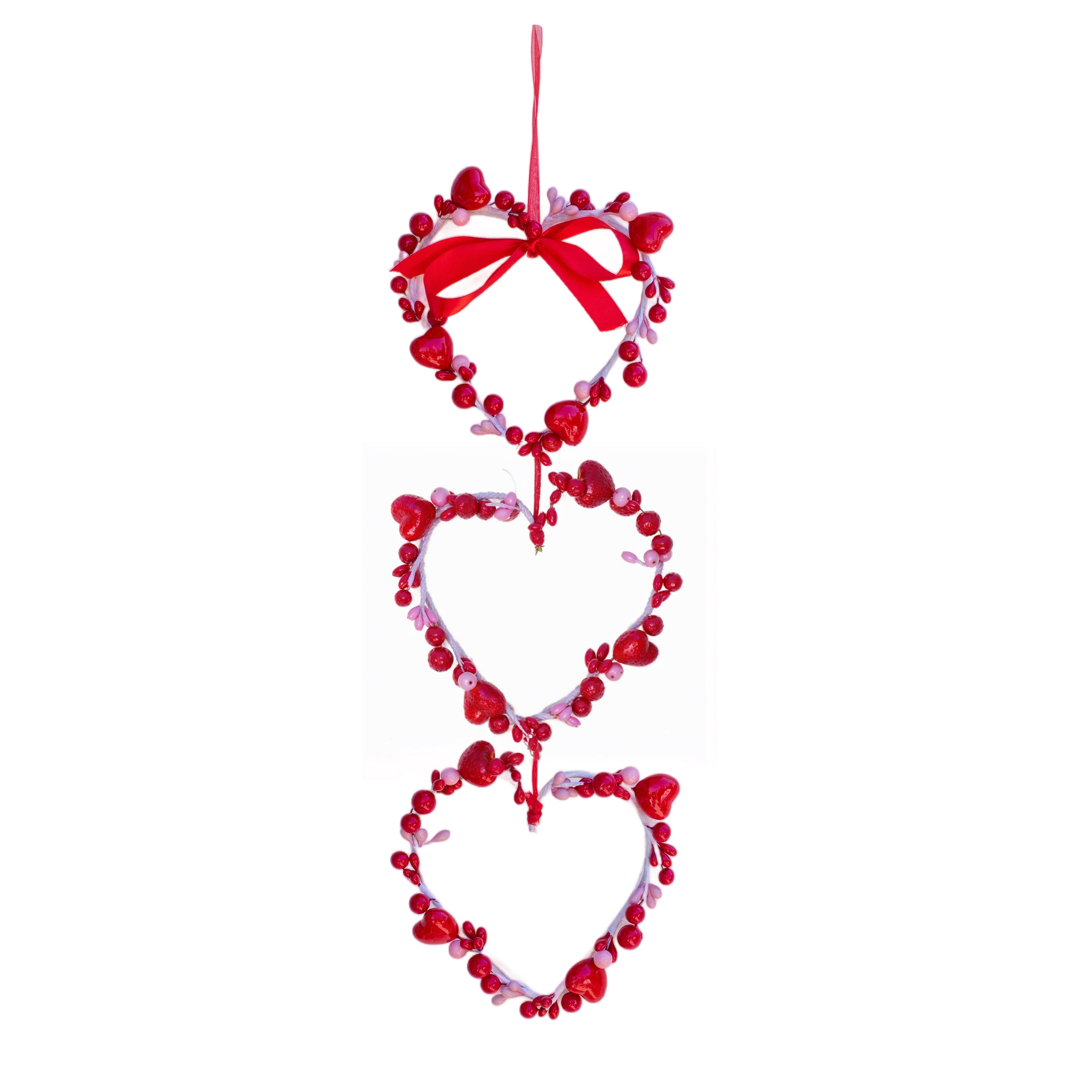 17.5" Berry Heart Trio Wall Décor by Celebrate It™