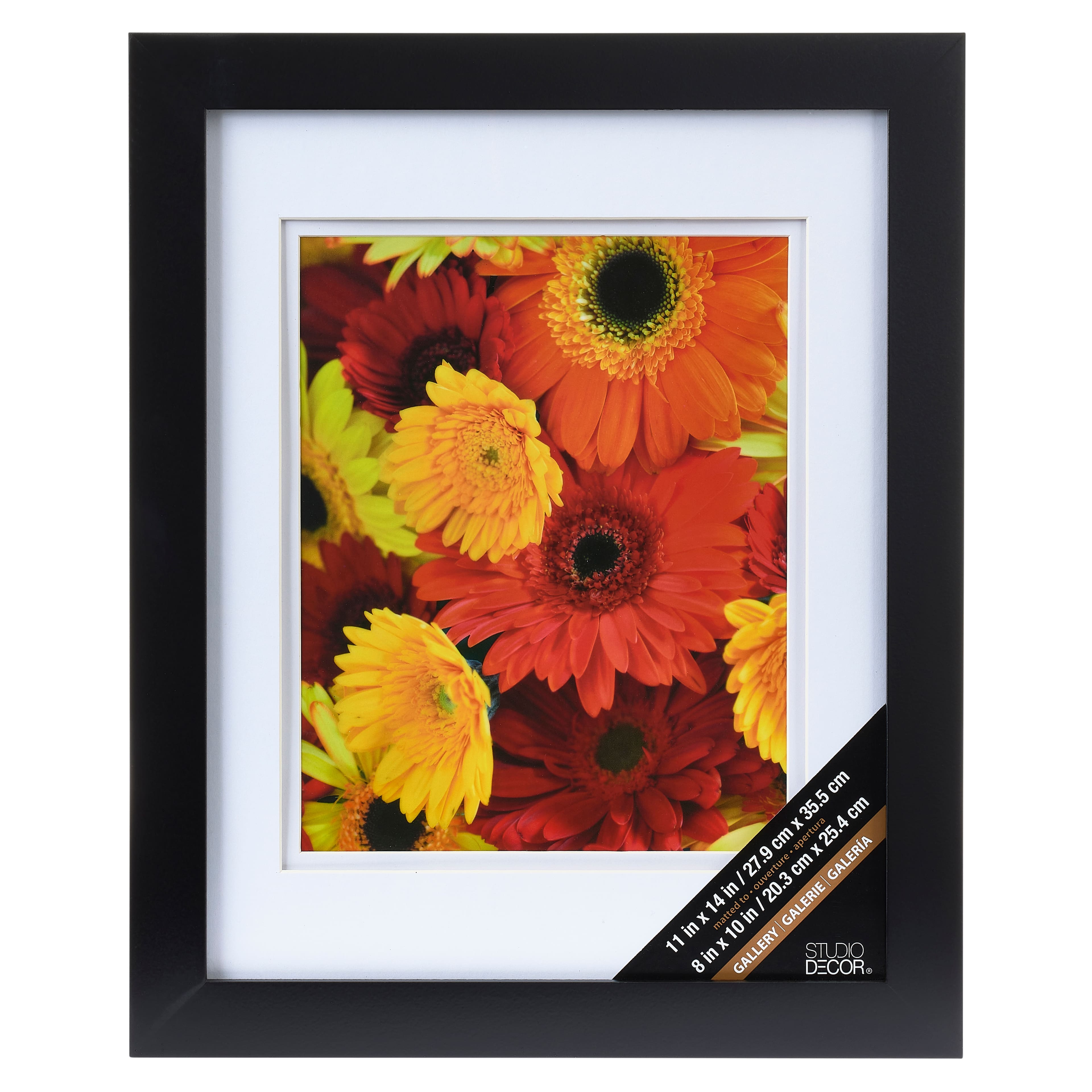 6 Pack: Black 8&#x22; x 10&#x22; Gallery Wall Frame with Double Mat by Studio D&#xE9;cor&#xAE;