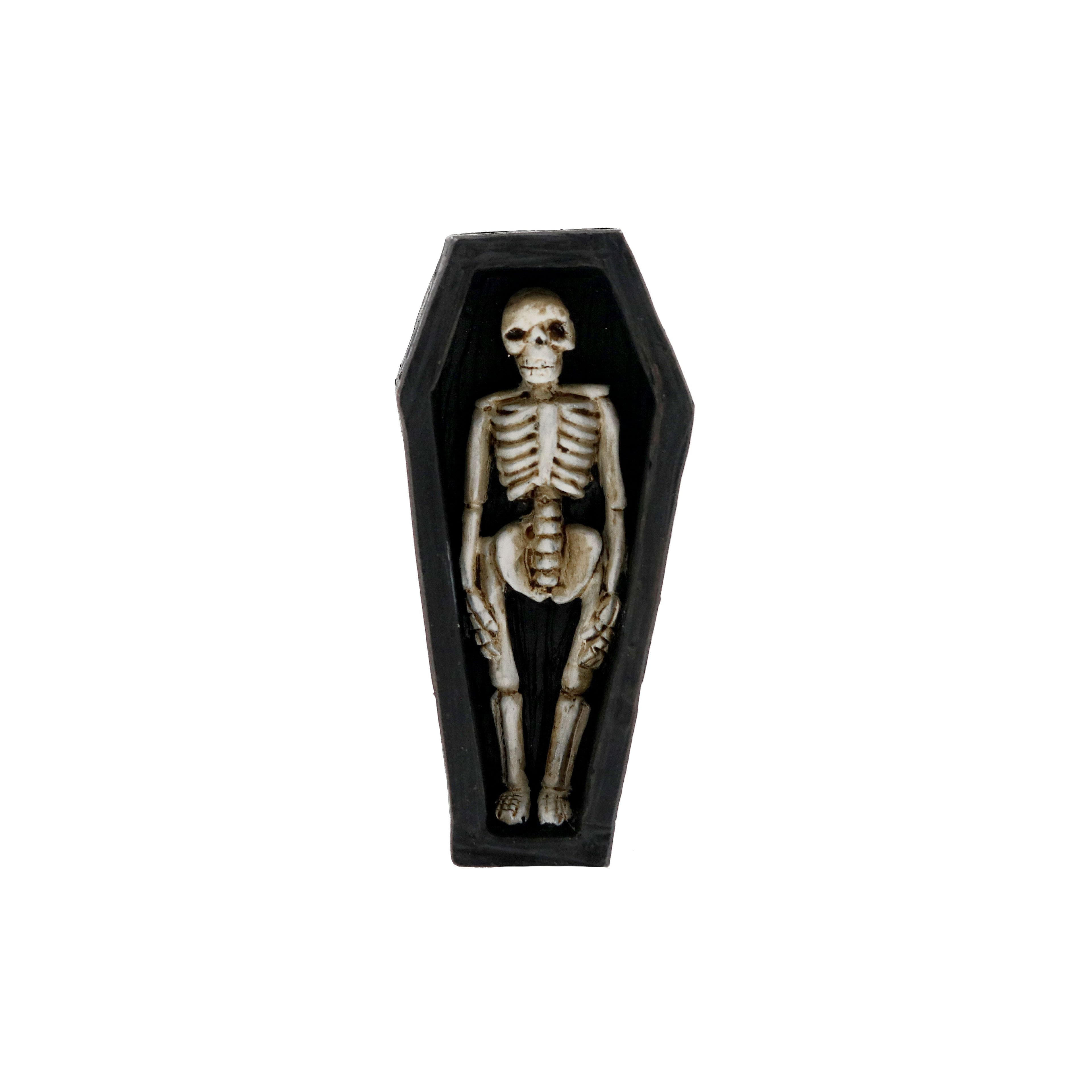 Mini Skeleton in Coffin Decoration by Ashland®