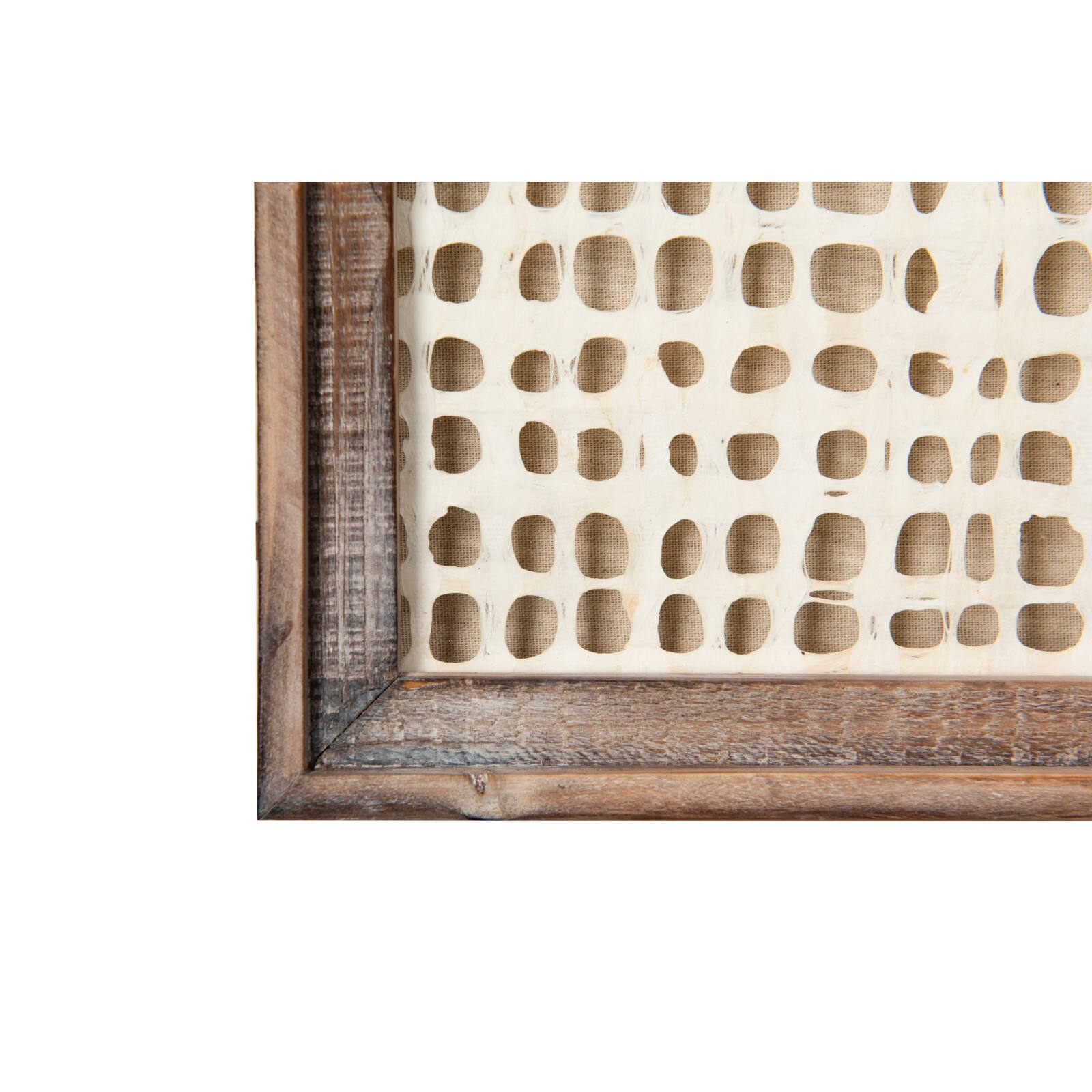 Hello Honey® 19.5" White Paper Designs in Wood Frames, 3ct.