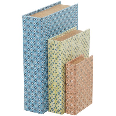 Floral Canvas Faux Book Box Set | Michaels