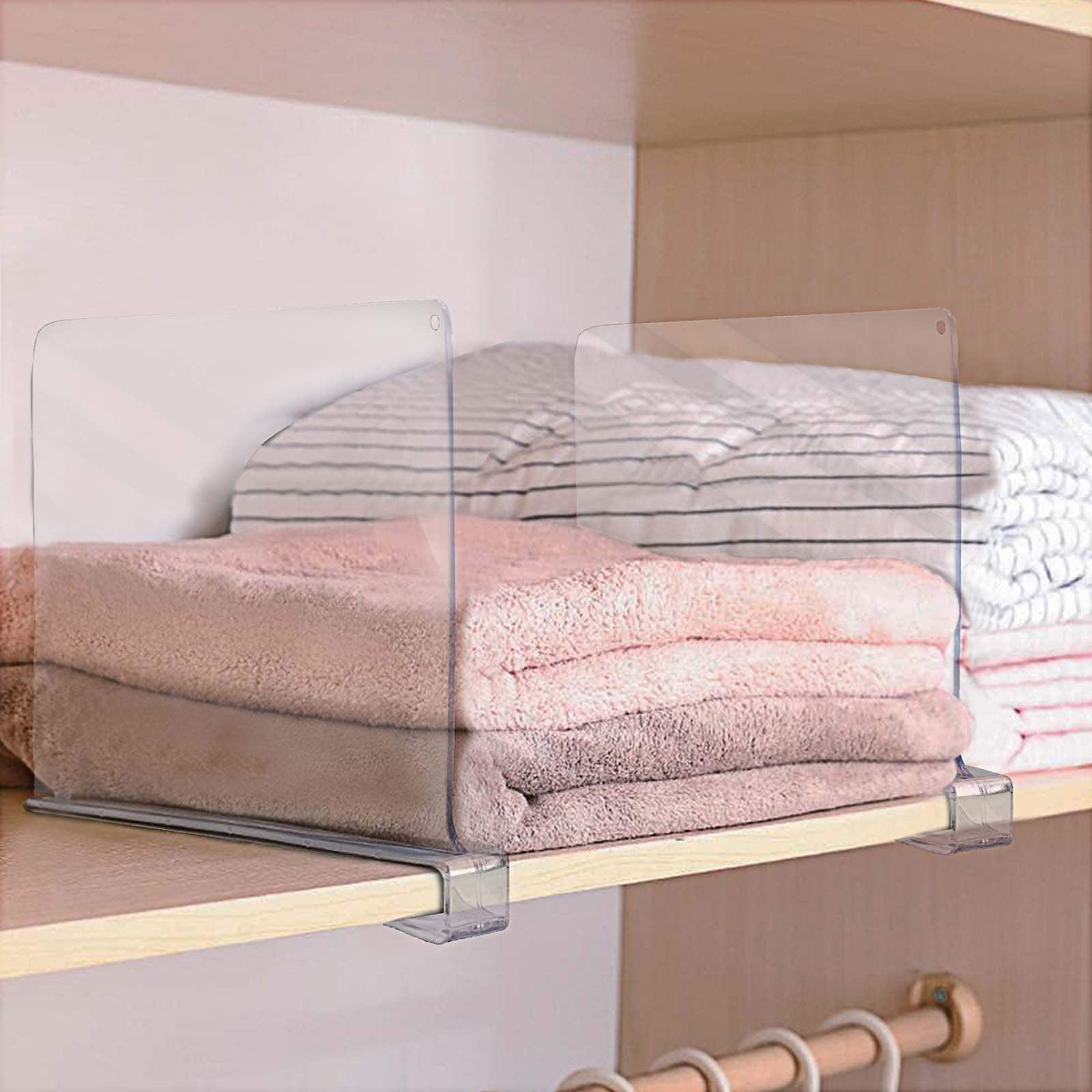 Sorbus 12.75&#x22; Modern Clear Acrylic Shelf Dividers