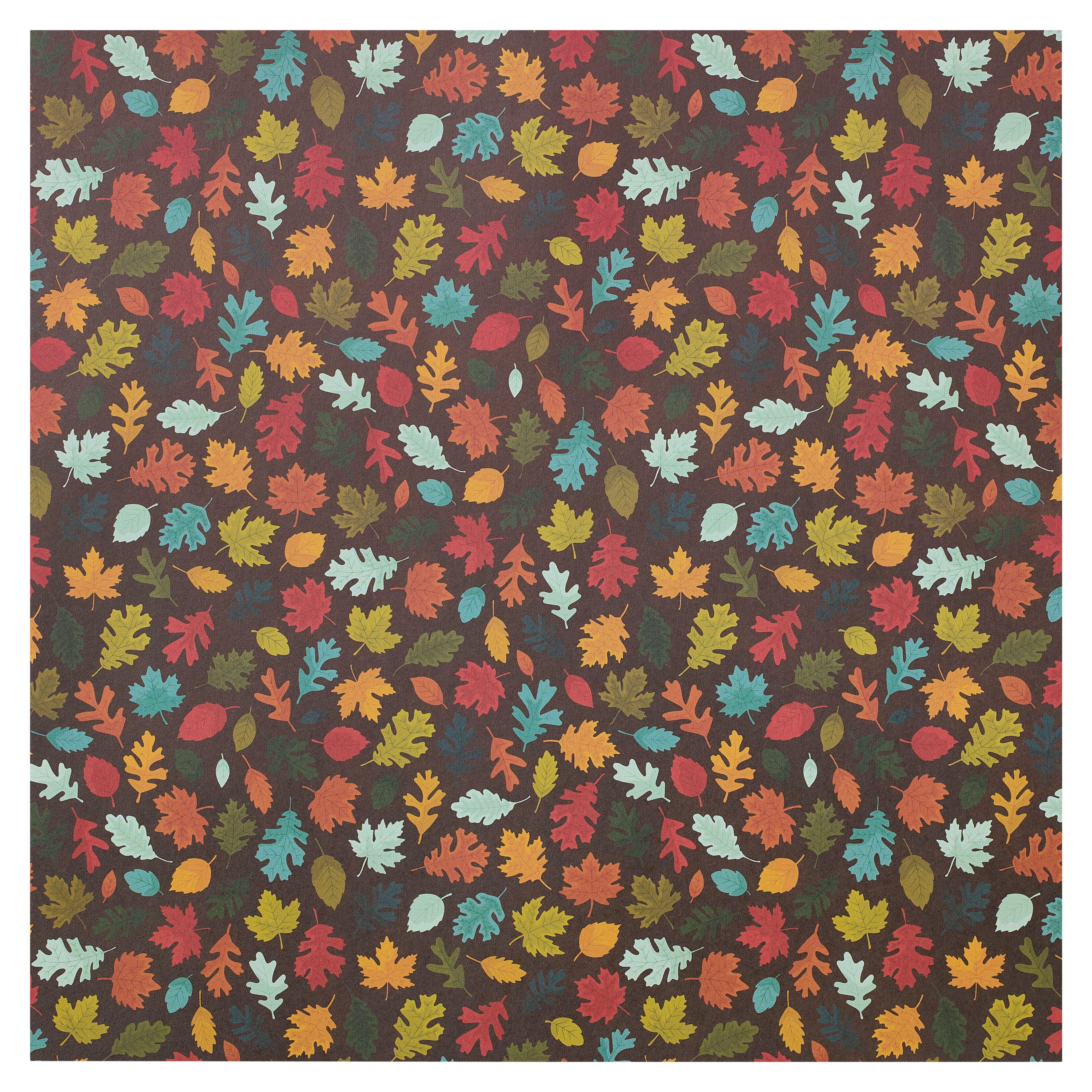 Multicolour Fall Leaves Cardstock Paper by Recollections™, 12" x 12"