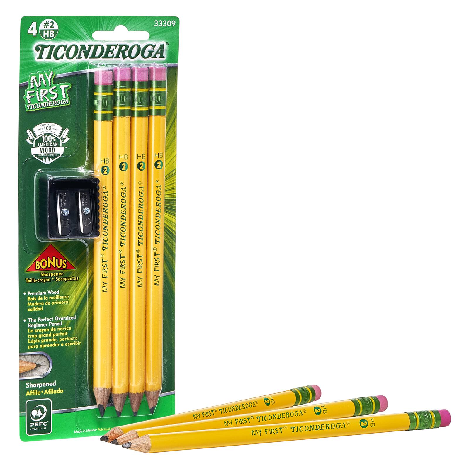 Ticonderoga® My First No.2 Sharpened Pencils, 6 Packs of 4