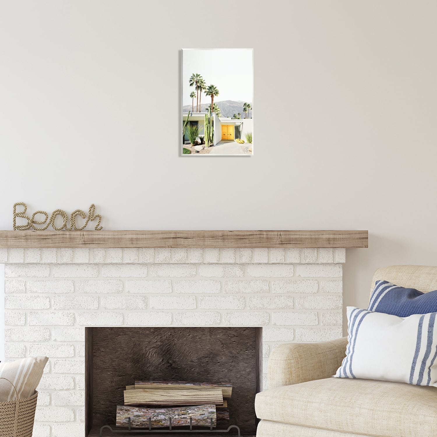 Stupell Industries Palm Springs House Photography Wall Plaque Art