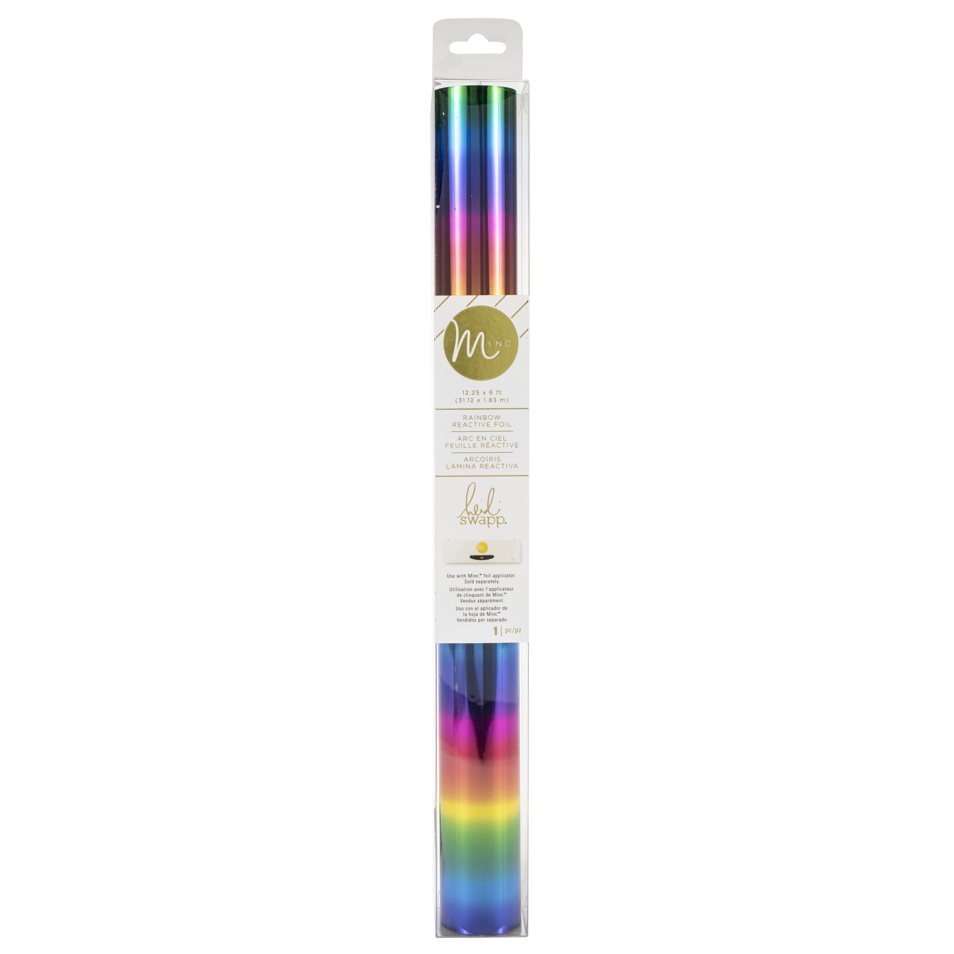 Heidi Swapp Minc 12.25 Reactive Foil Roll 6ft Rainbow