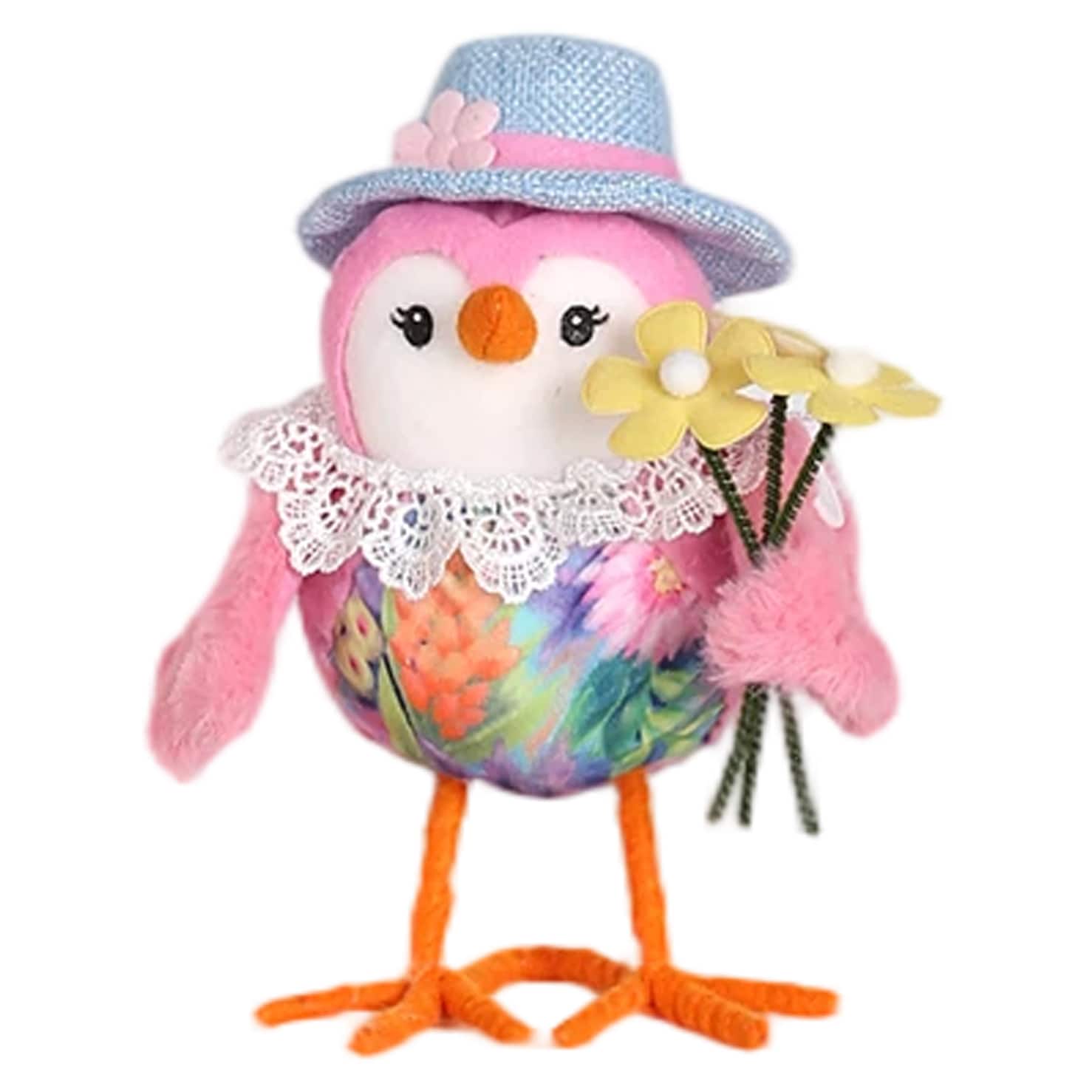 7" Multicolor Bird with Hat Tabletop Décor by Ashland®