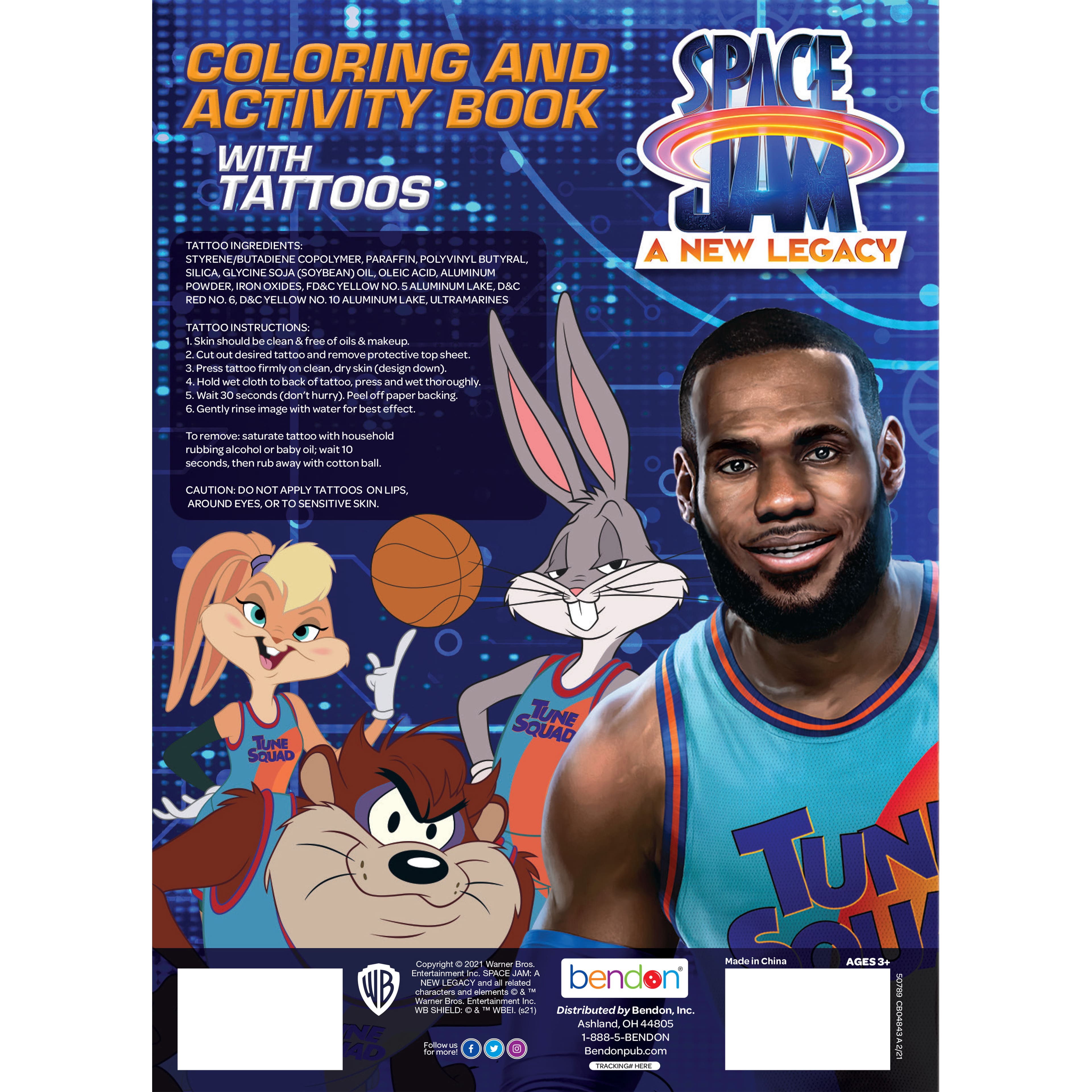 Space Jam: A New Legacy&#x2122; Coloring &#x26; Activity Book with Tattoos