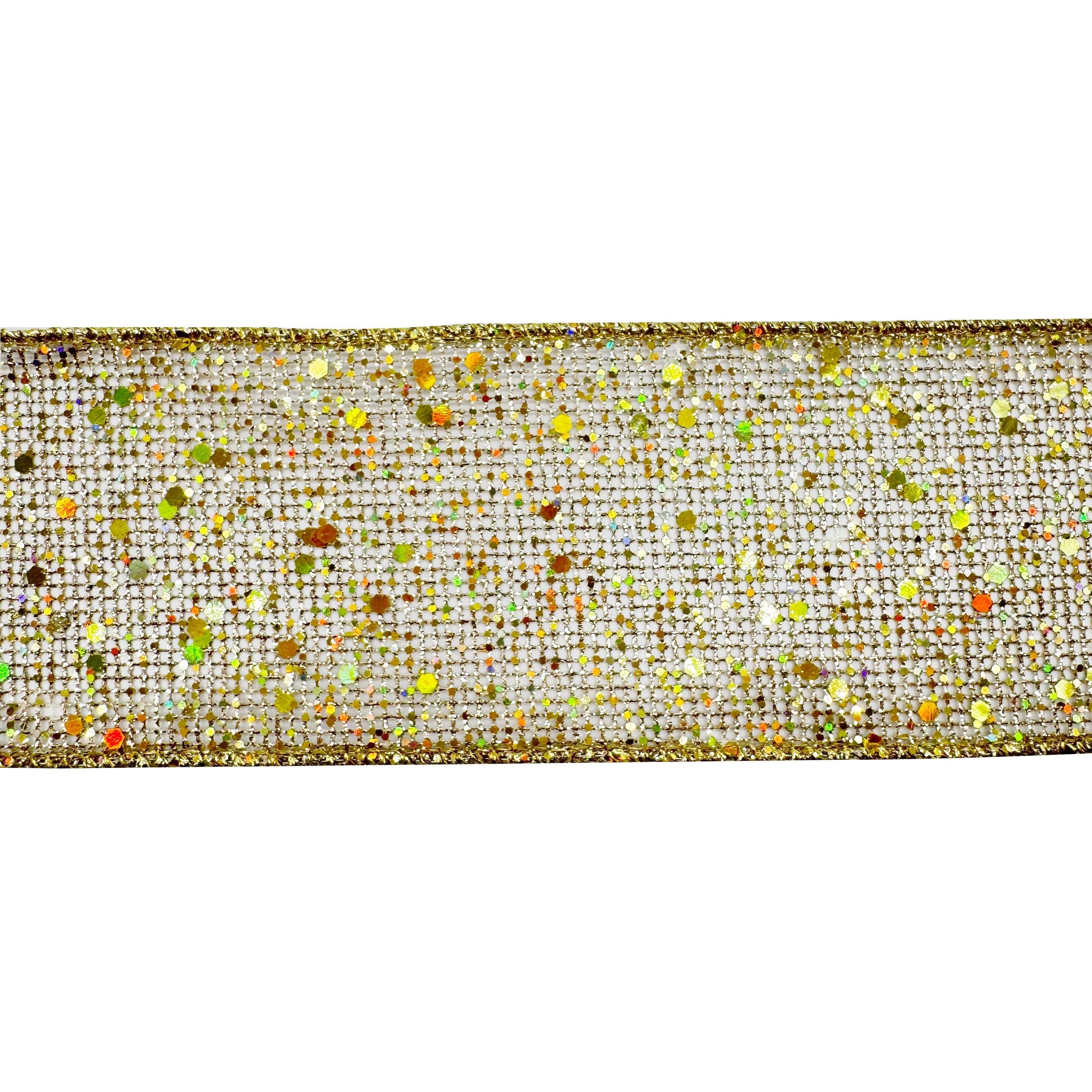 20.5&#x22; Gold Glitter Mesh Tree Bow by Celebrate It&#xAE;