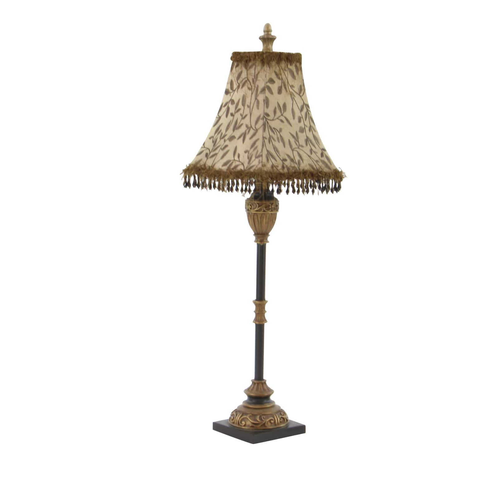 Brass Metal Tuscan Table Lamp, 33&#x22; x 10&#x22; x 10&#x22;