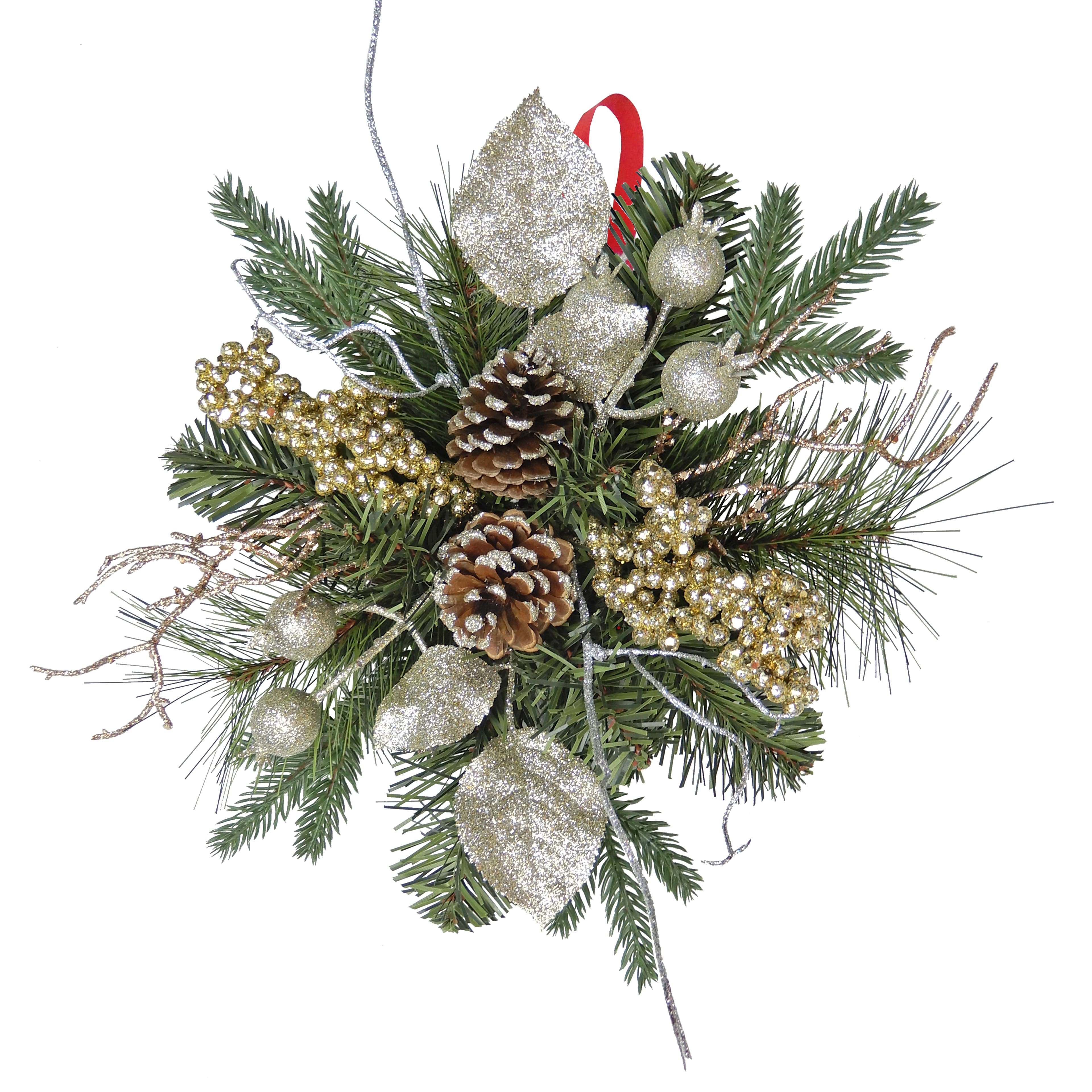 12&#x22; Gold Berry &#x26; Mixed Foliage Snowflake by Ashland&#xAE;