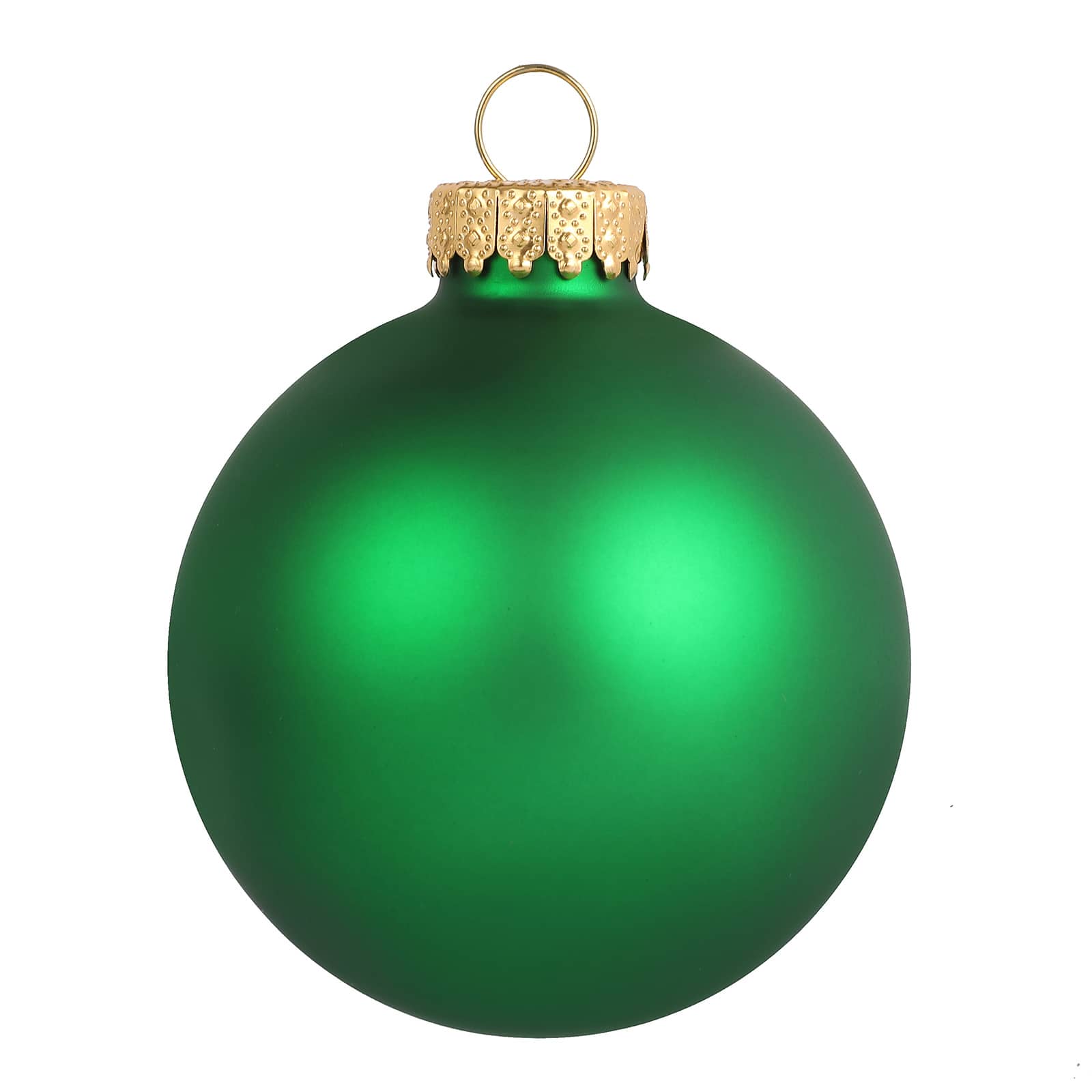 6 Pack 2.5&#x22; Green Matte Glass Ball Ornaments by Ashland&#xAE;