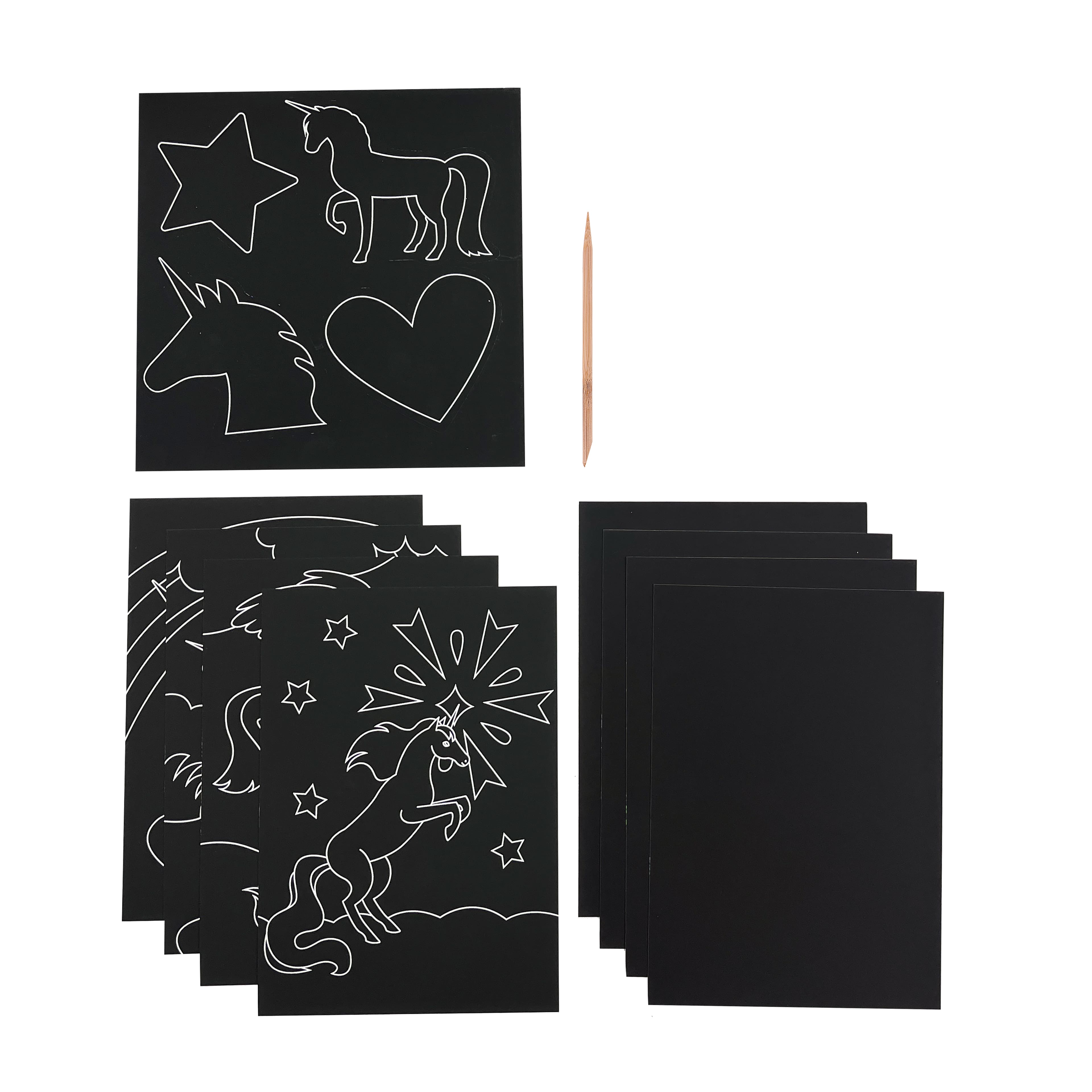 OOLY Scratch &#x26; Scribble Magical Unicorns Art Kit