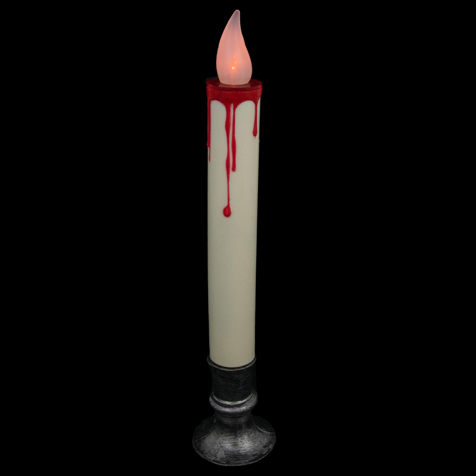 9&#x22; Flickering LED Halloween Candle Lamp with Dripping Blood Effect