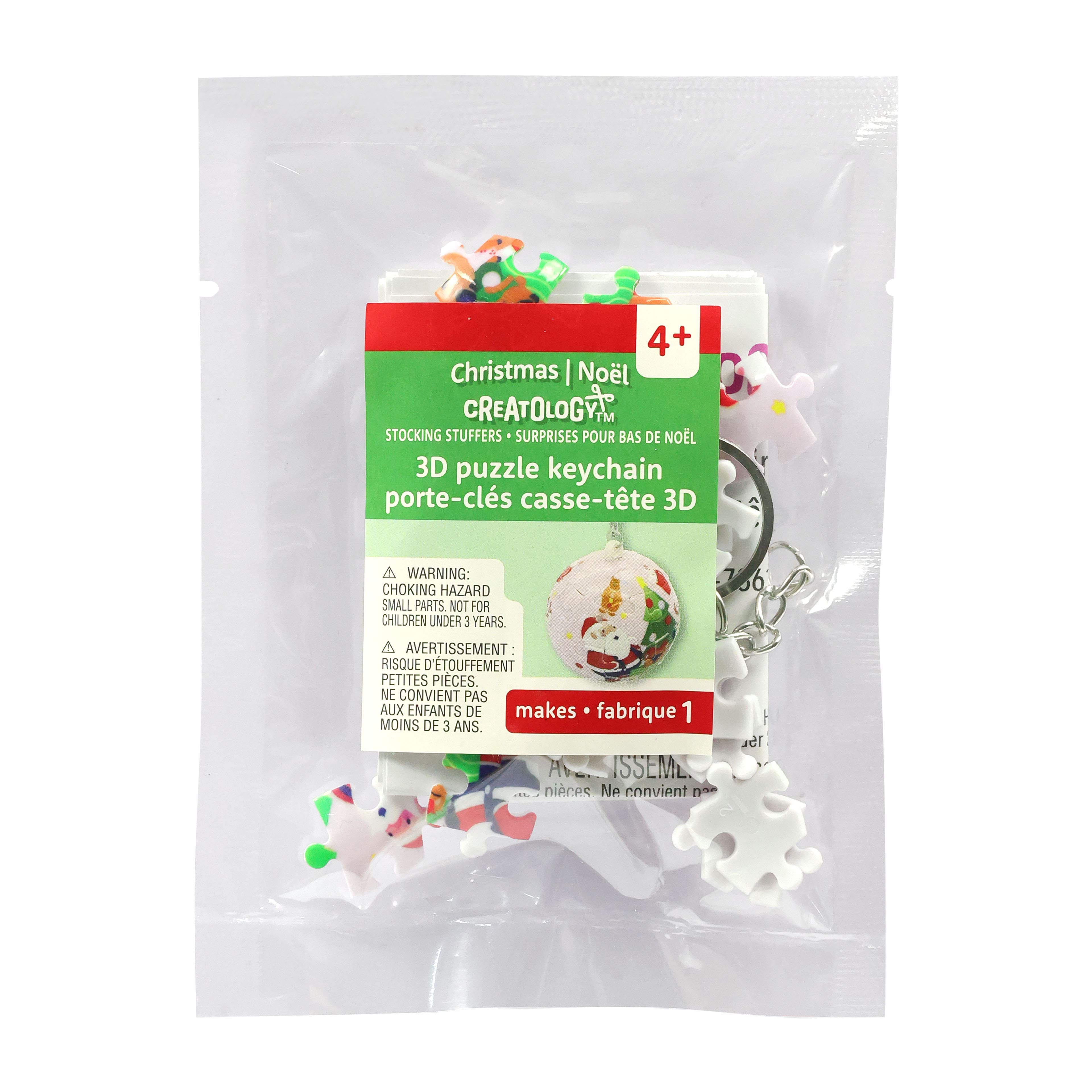 Santa 3D Puzzle Keychain by Creatology&#x2122;