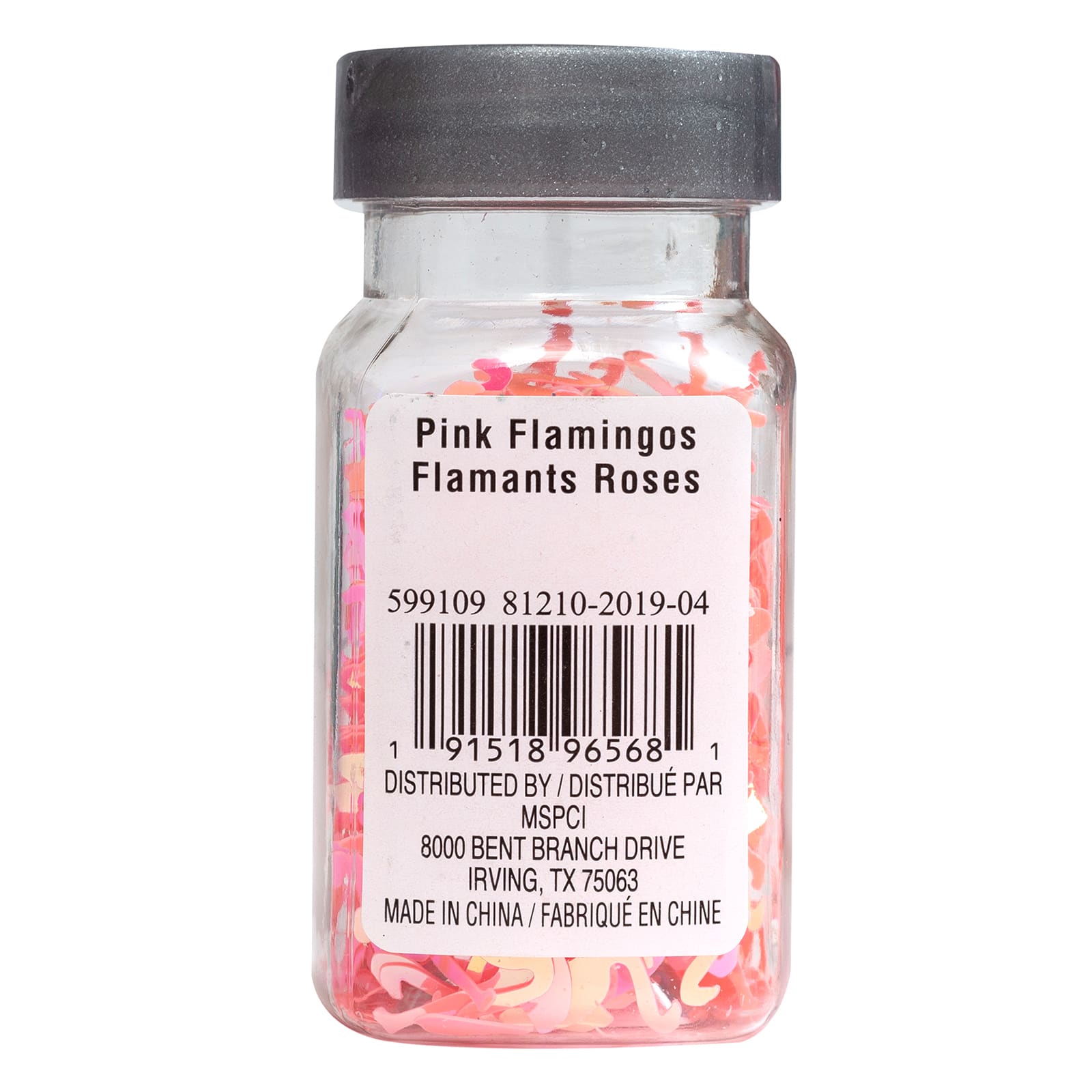 12 Pack: Iridescent Pink Flamingos Specialty Glitter by Recollections™