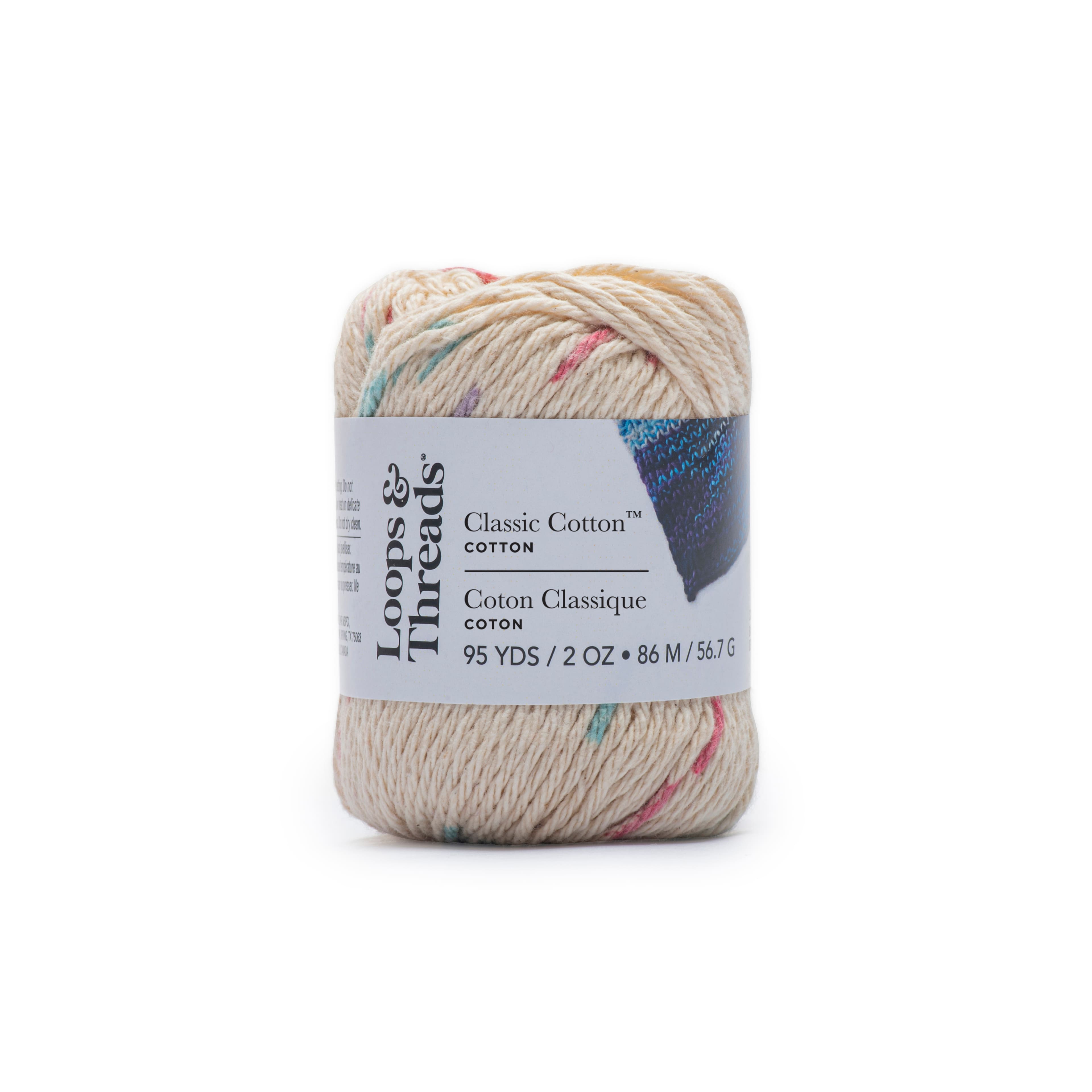 18 Pack: Classic Cotton&#x2122; Patterned Yarn by Loops &#x26; Threads&#xAE;
