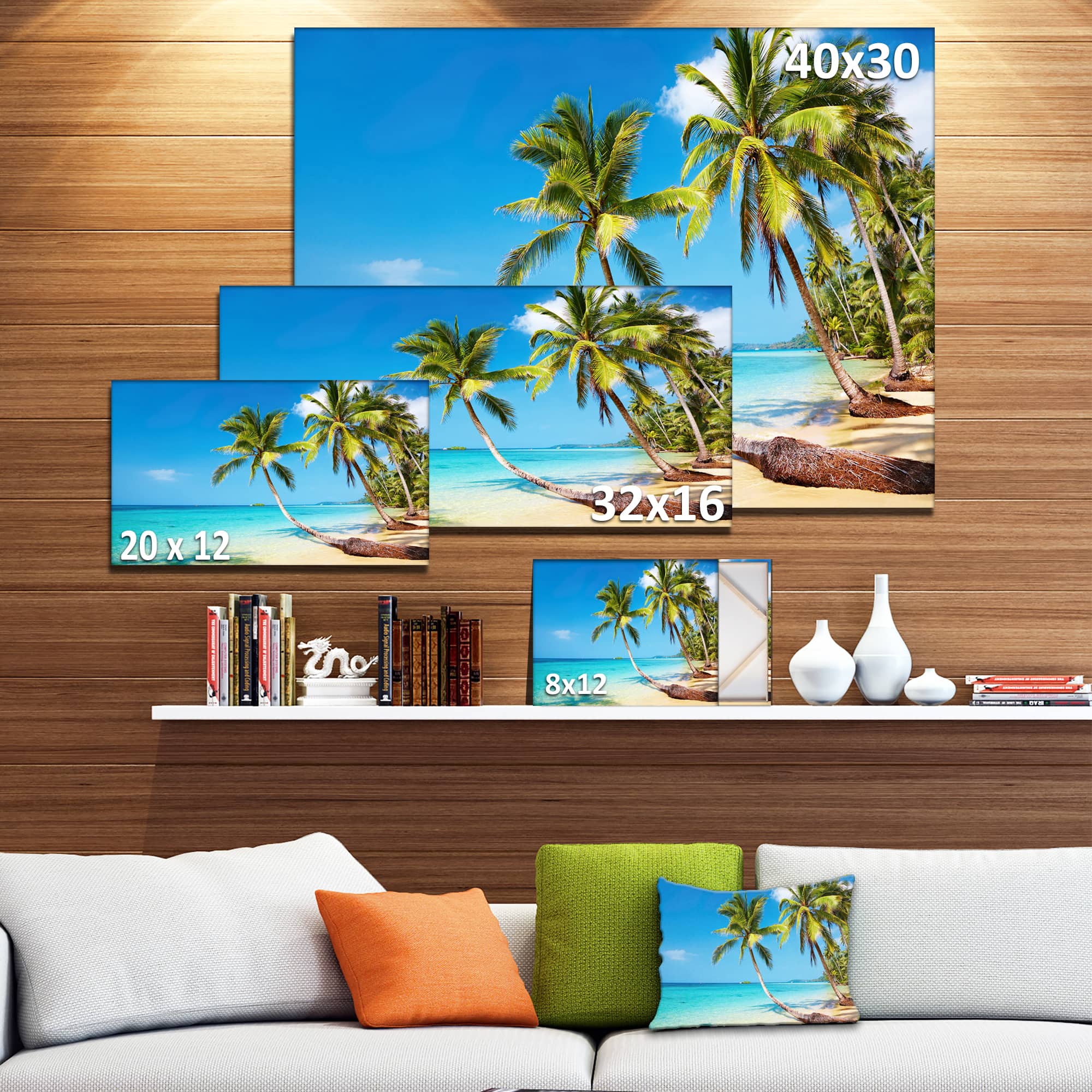Designart - Tropical Beach - Photography Seascape Canvas Print