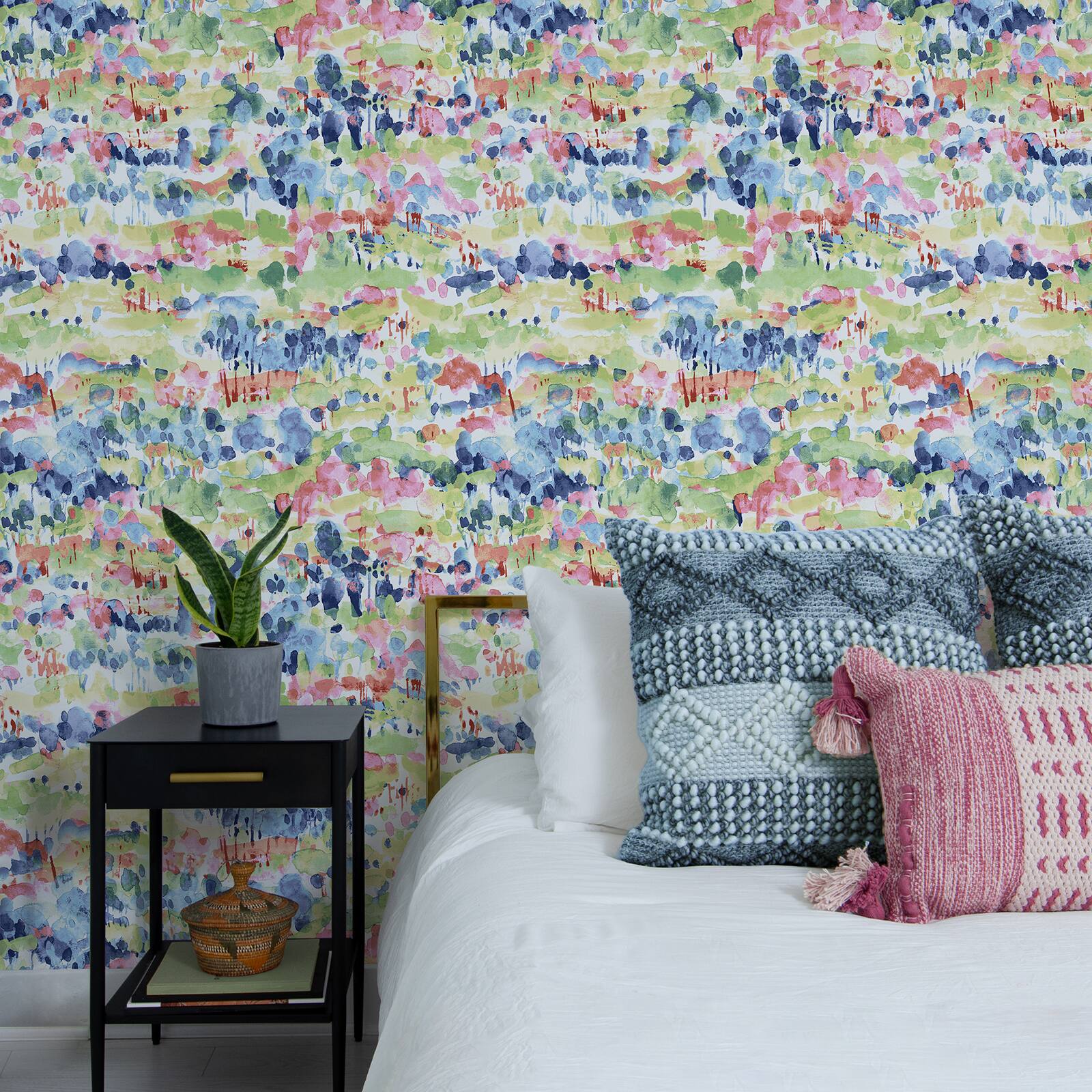 Surface Style Water Coloring Peel & Stick Wallpaper