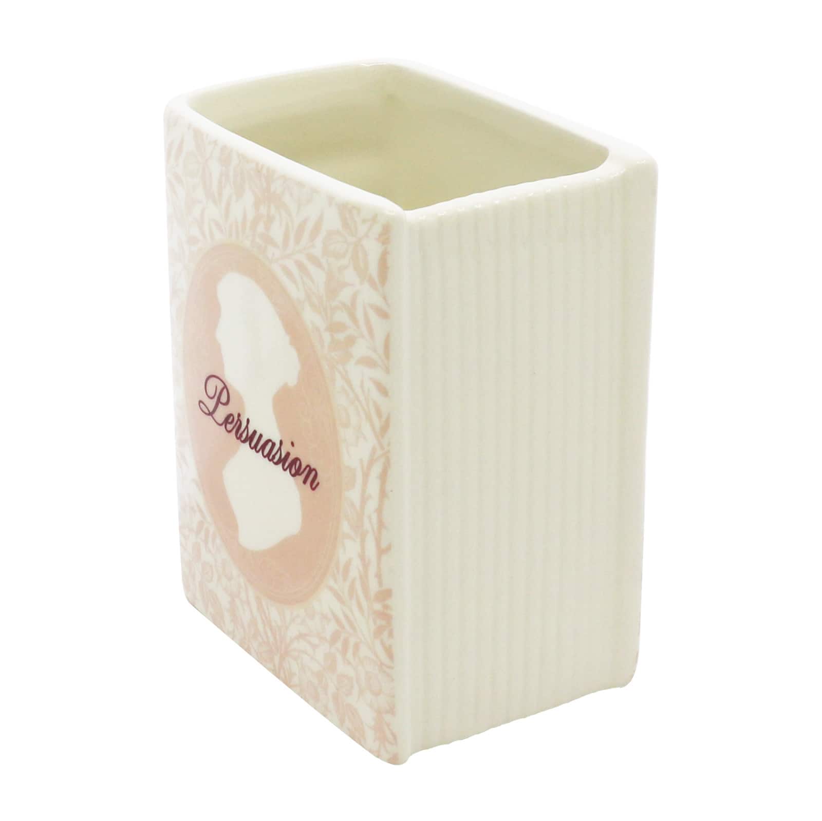 6&#x22; Pink Persuasion Ceramic Book Vase by Ashland&#xAE;