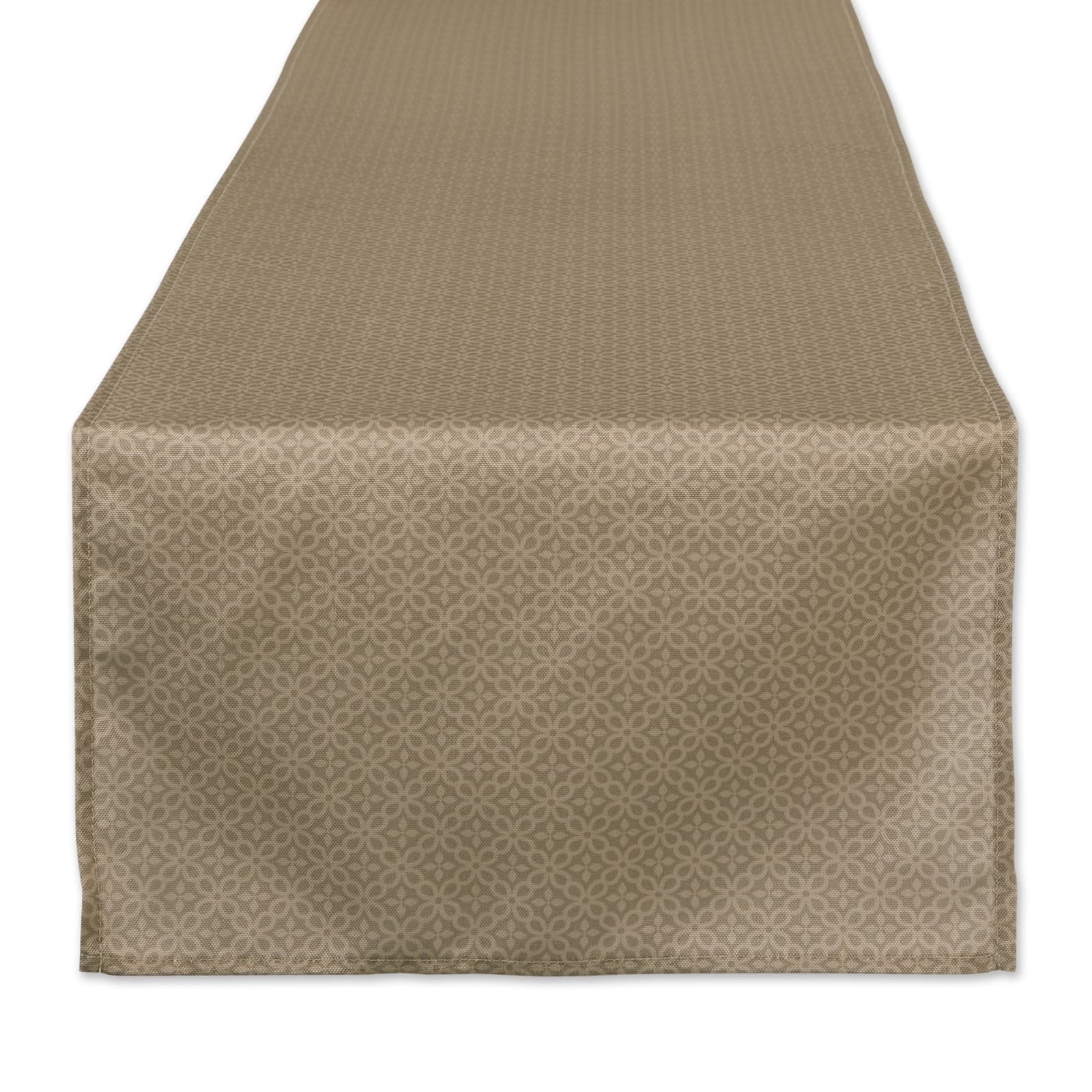 DII® 72" Tonal Lattice Print Outdoor Table Runner