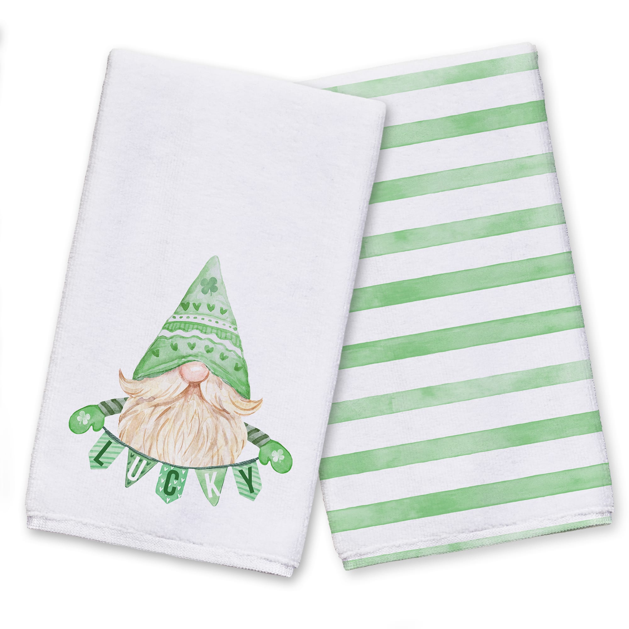 Leprechaun Banner Tea Towel Set of 2