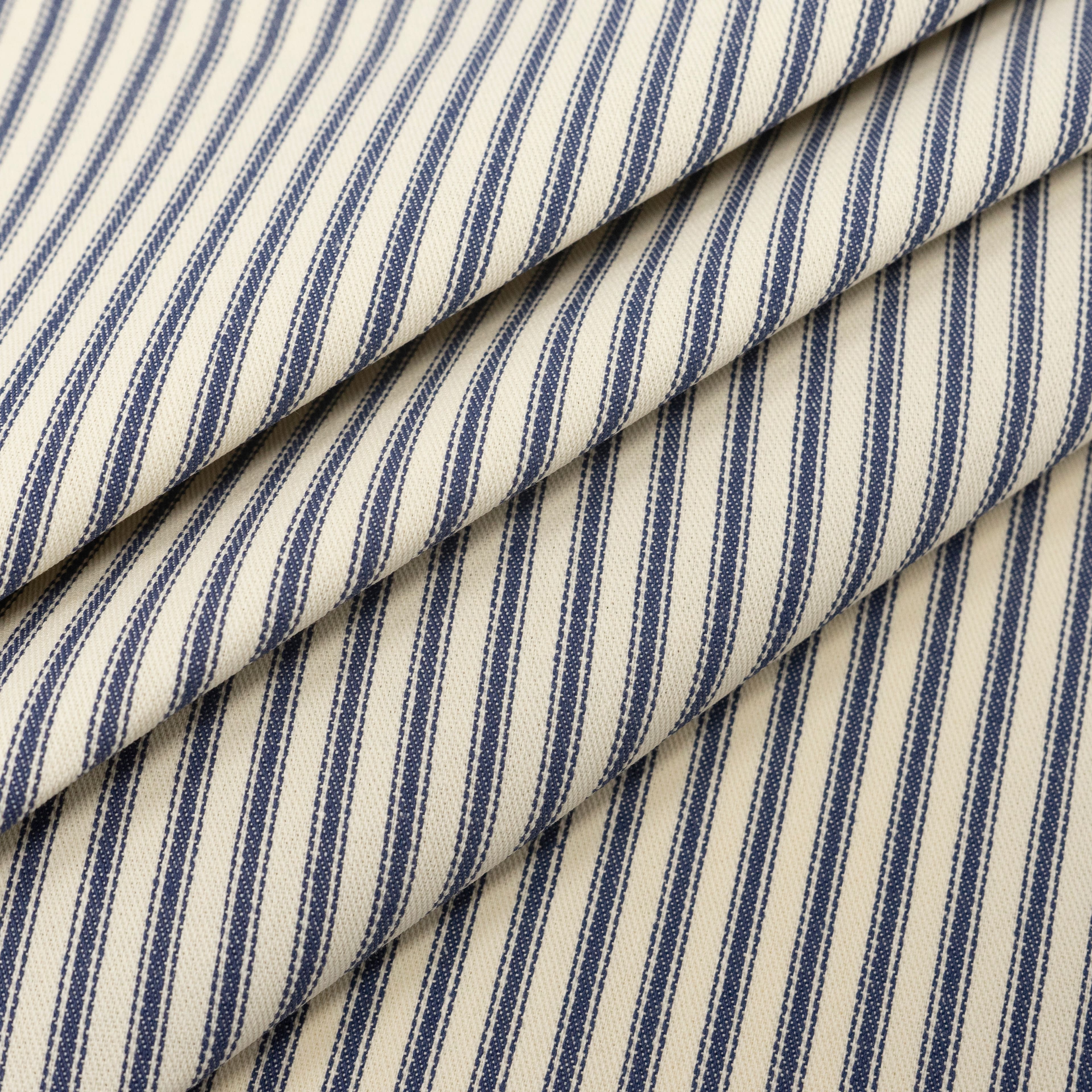 12 yd. Full Bolt: Roc-Lon Woven Ticking Stripe Cotton Fabric