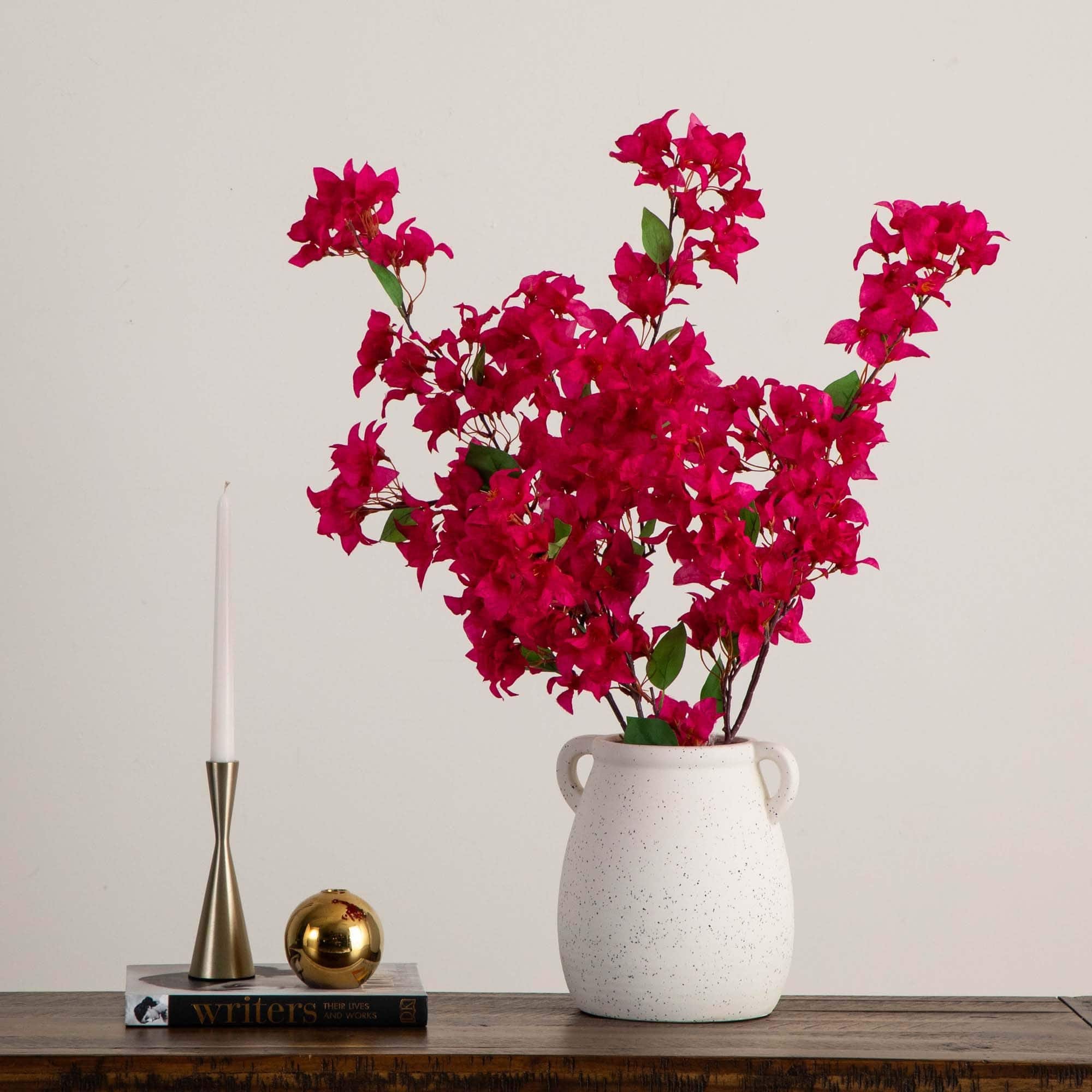 47&#x22; Pink Bougainvillea Flower Stems, 3ct.