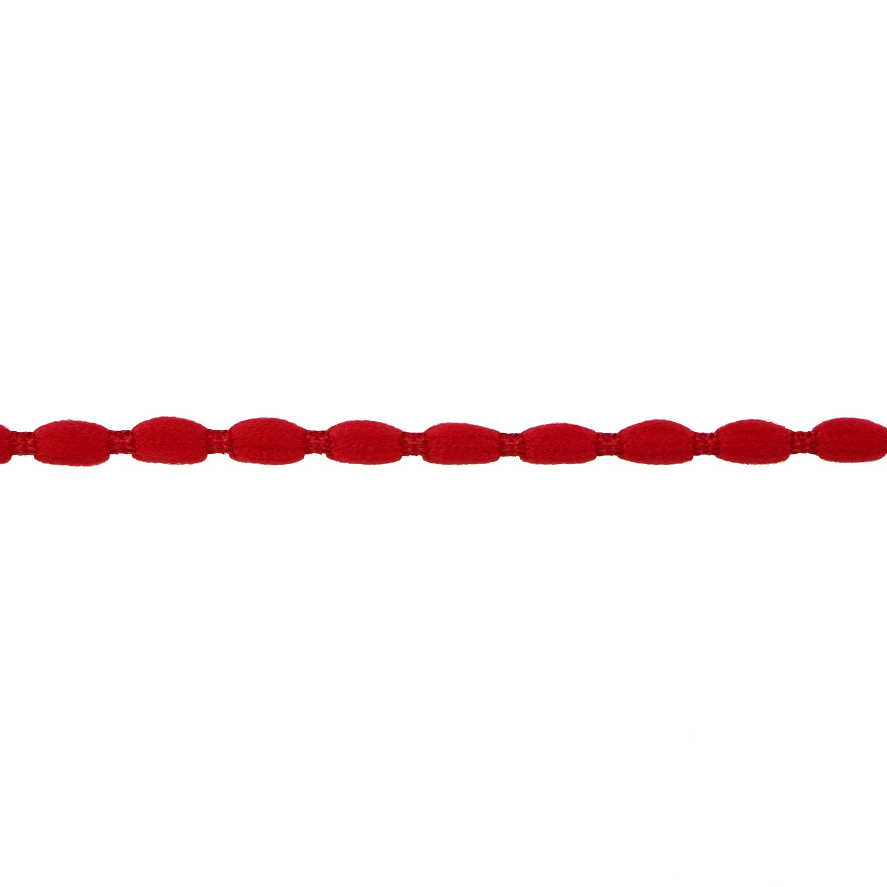 3/16&#x22; x 30ft. Red Pom Pom Trim Ribbon by Celebrate It&#xAE;